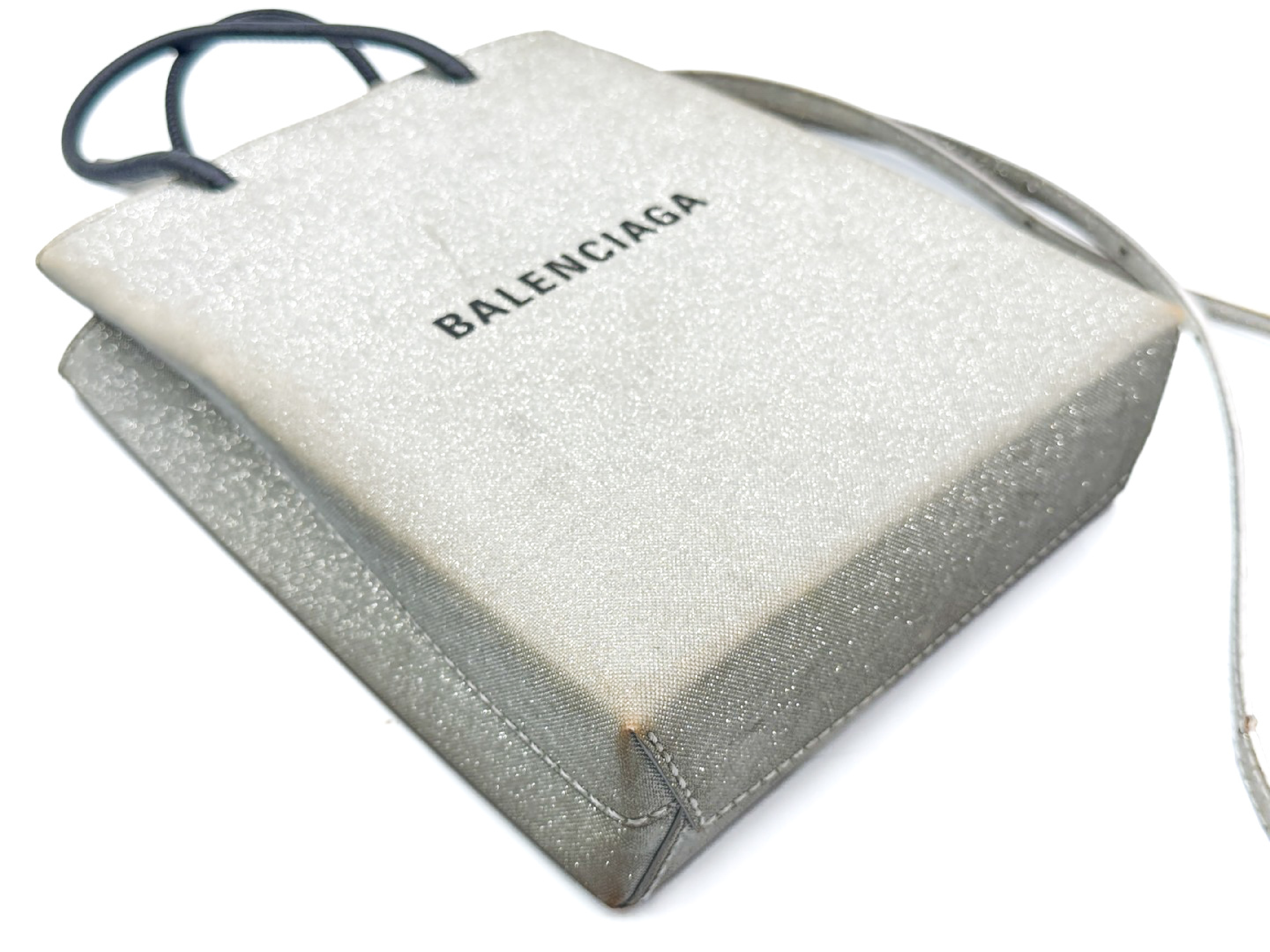 2-way strap handbag, silver, large size, 693805 — view 7