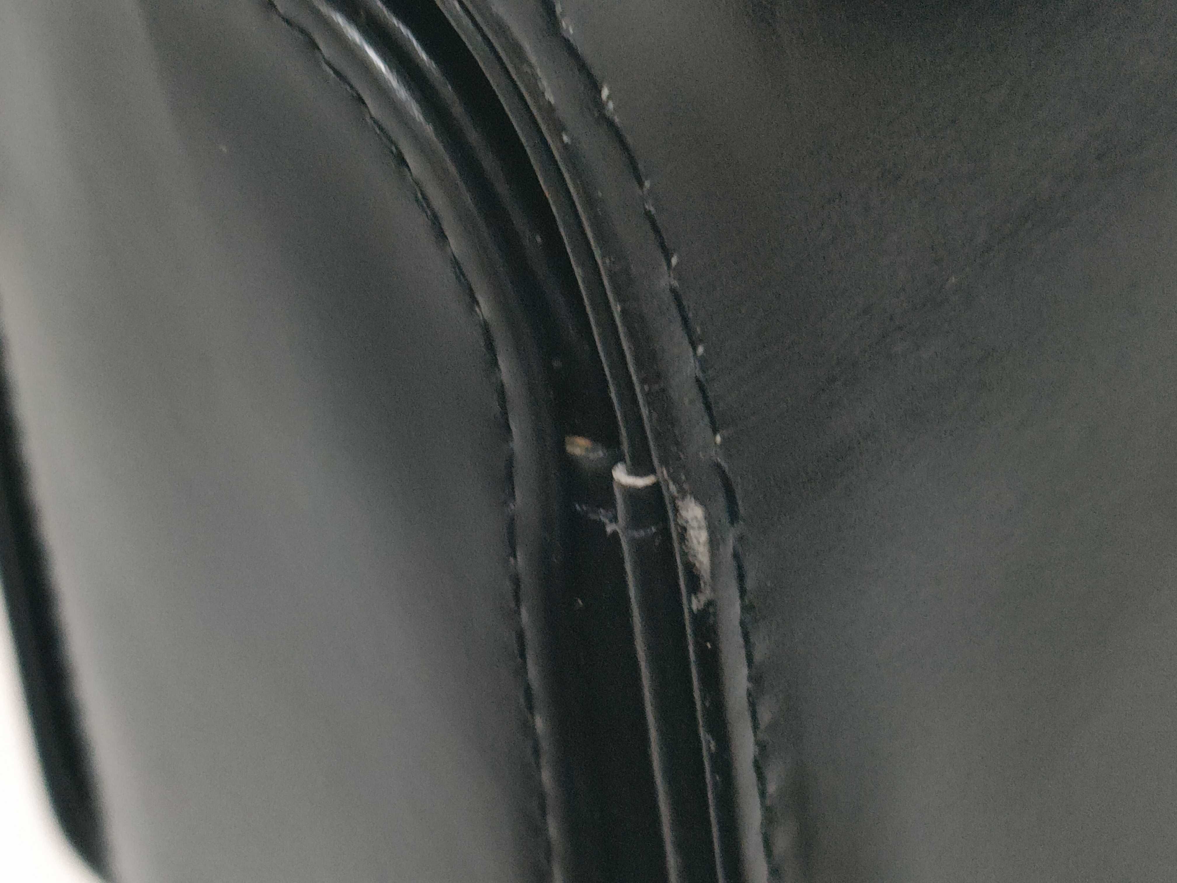 Leather Handbag, Black — view 15