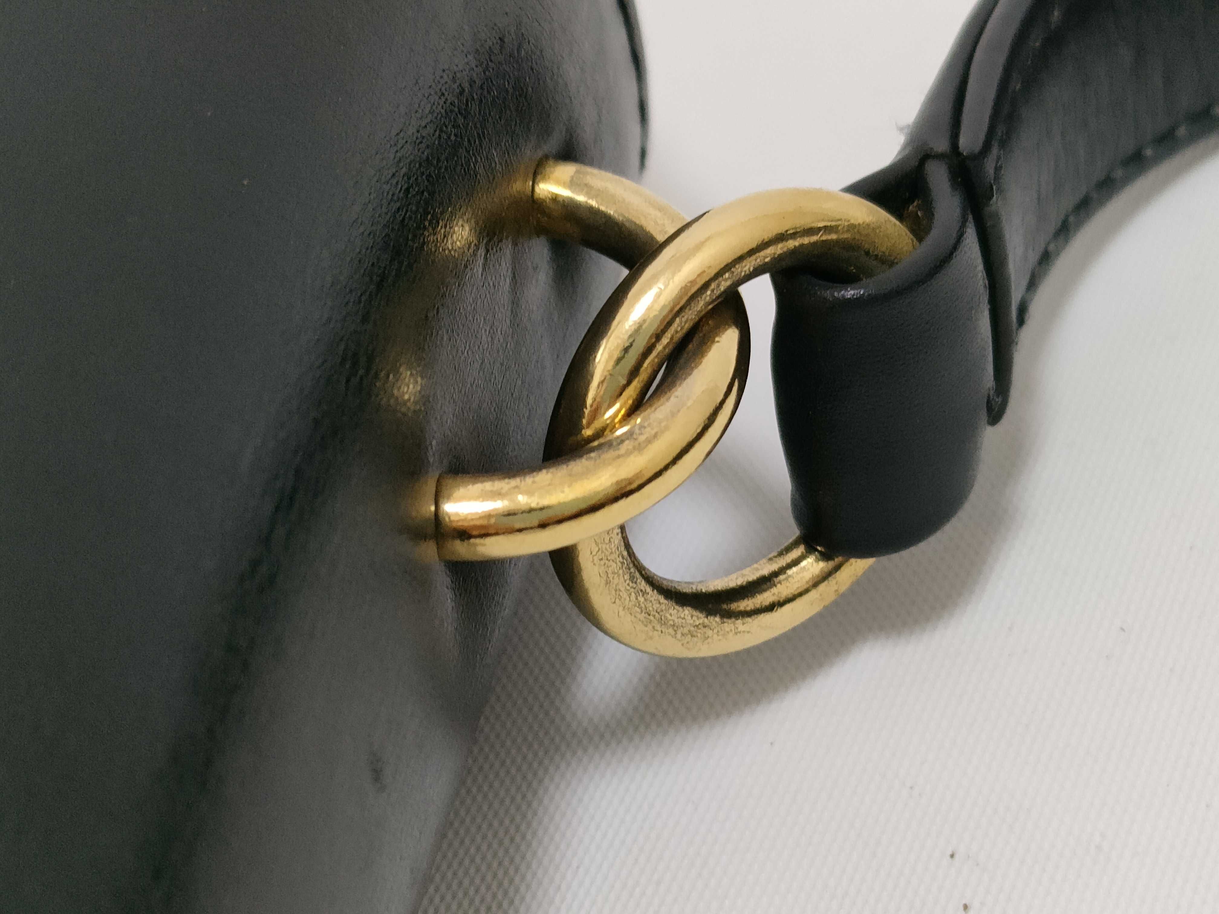 Leather Handbag, Black — view 5