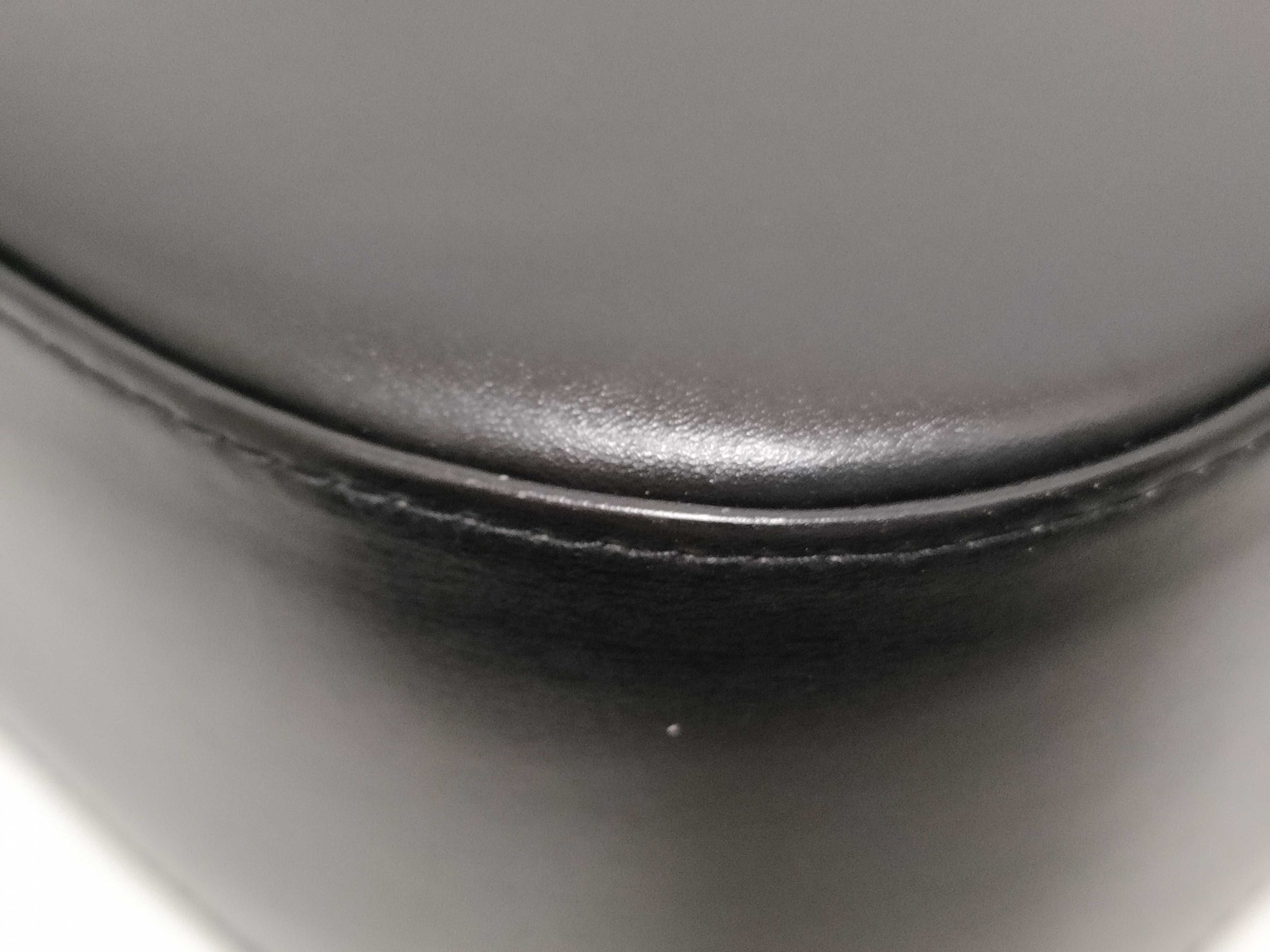 Leather Handbag, Black — view 6
