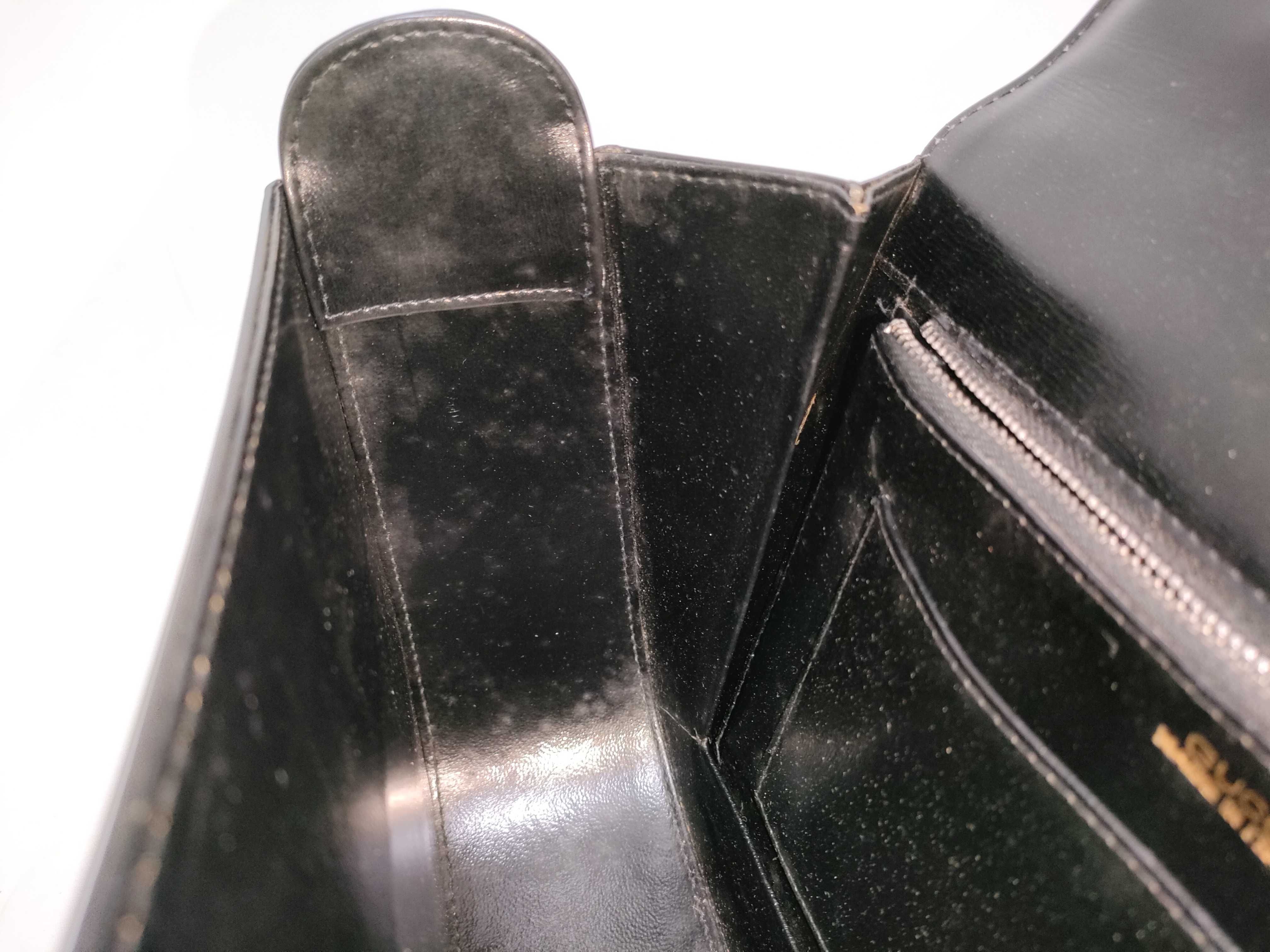 Leather Handbag, Black — view 9