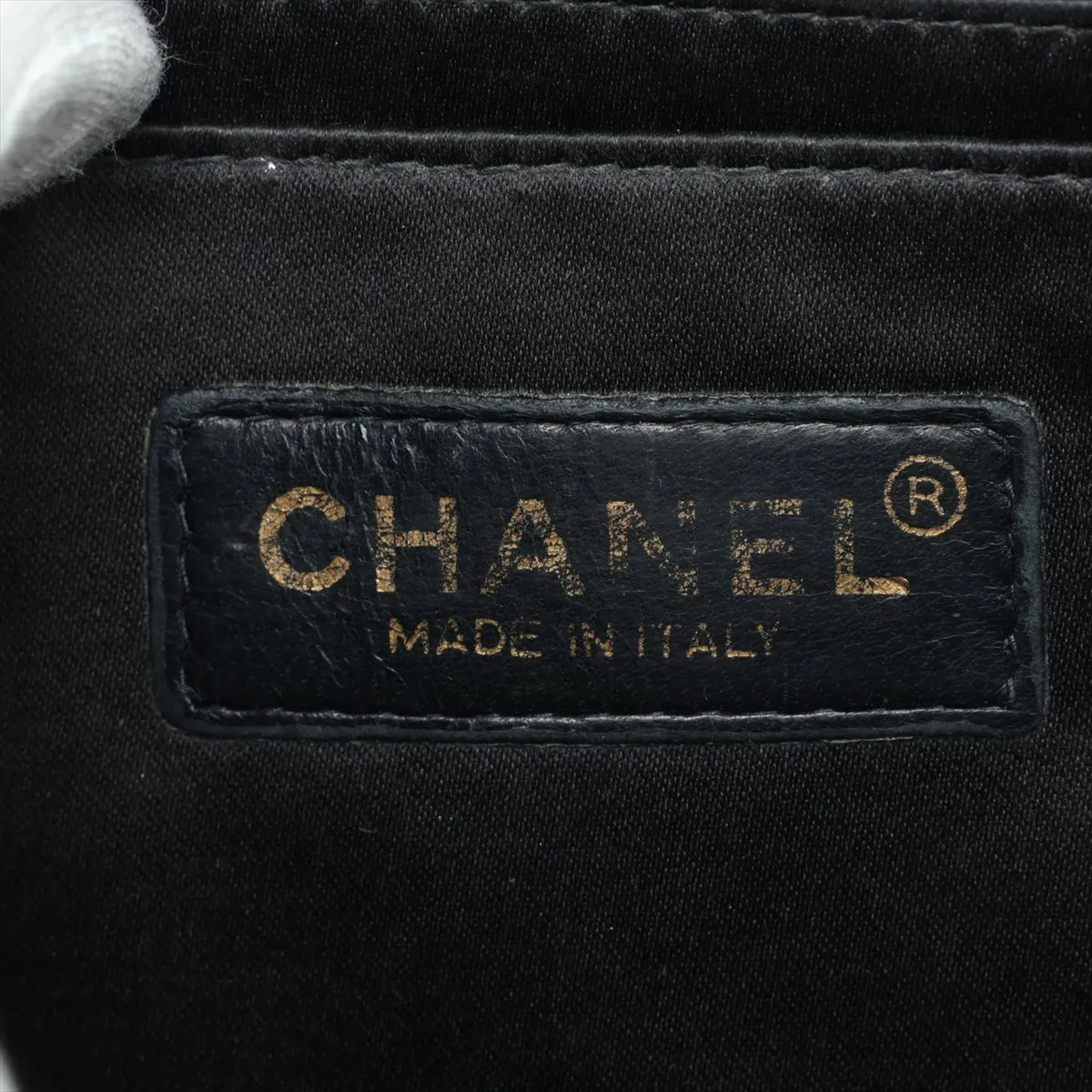 New Travel Line Nylon Single Flap Double Chain Bag, Black with Gold Hardware, 8152411 (Serial Number 8) — view 10