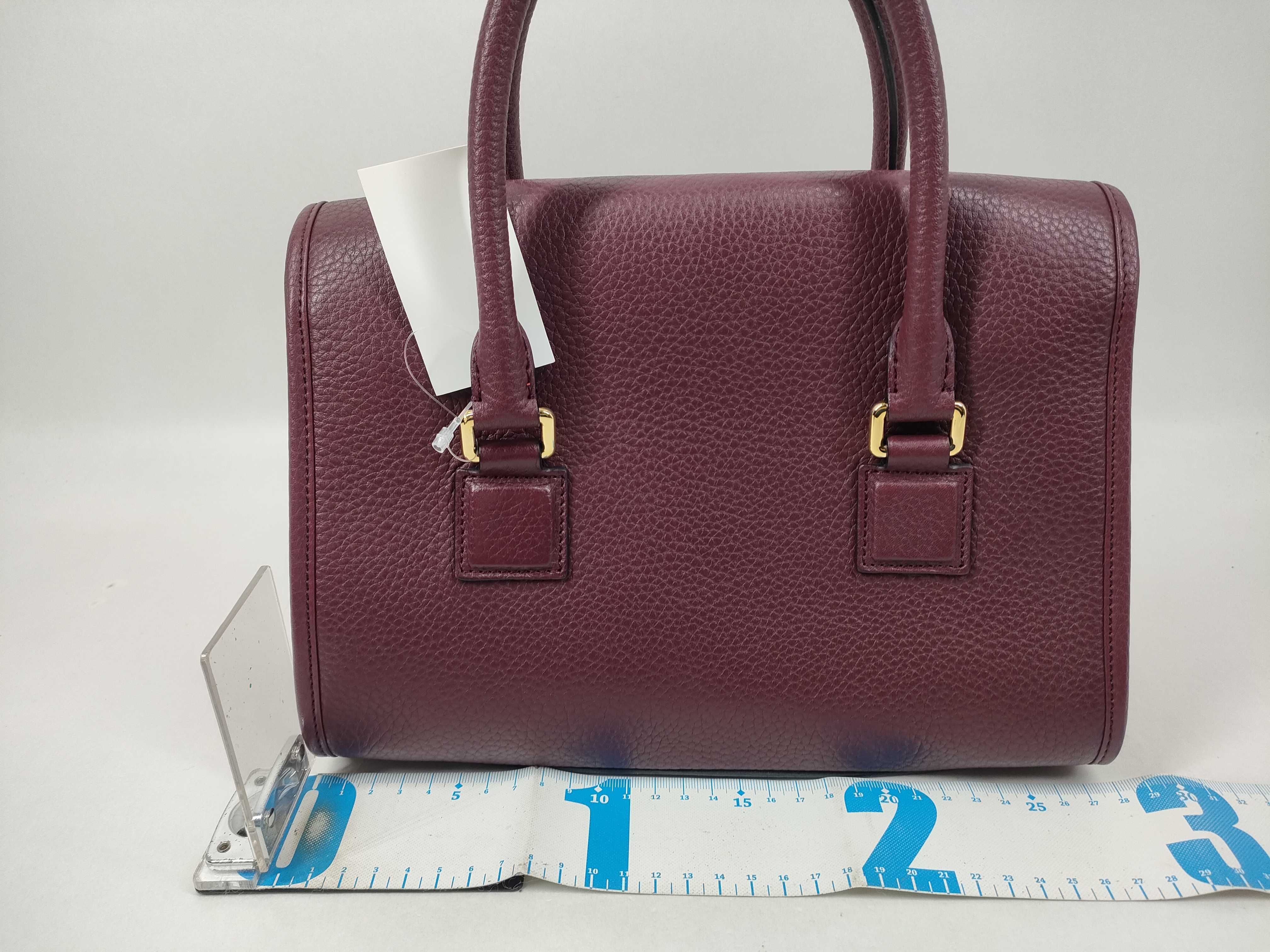 Alamo Bordeaux Gold Hardware 2-way Handbag — view 2