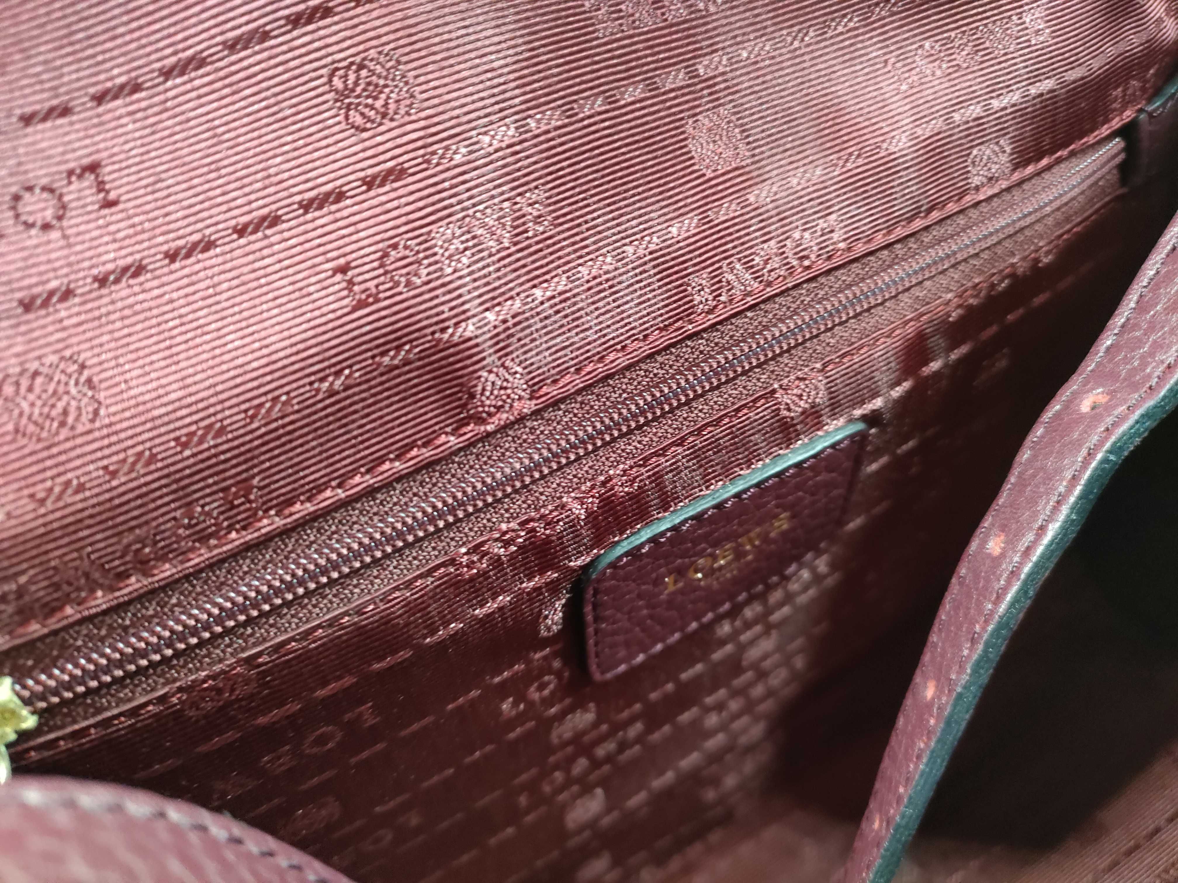 Alamo Bordeaux Gold Hardware 2-way Handbag — view 14