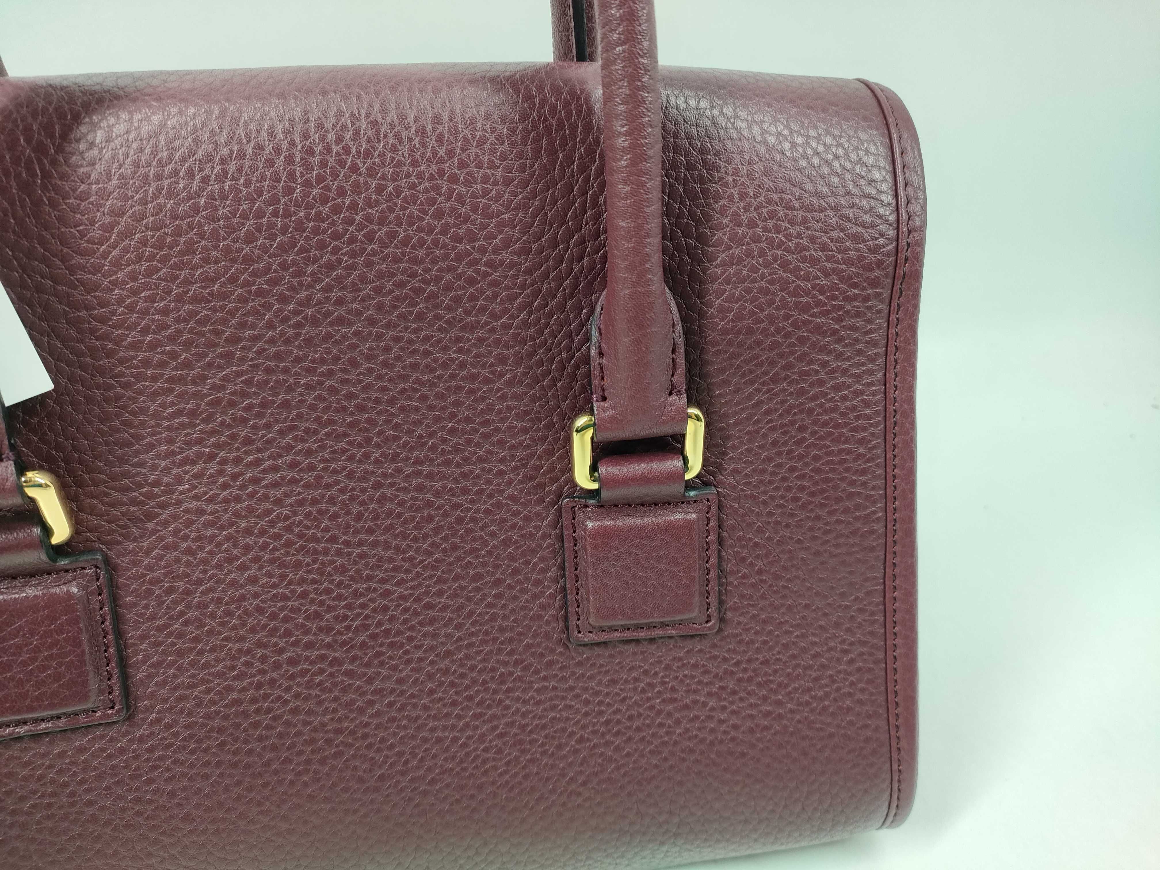 Alamo Bordeaux Gold Hardware 2-way Handbag — view 3