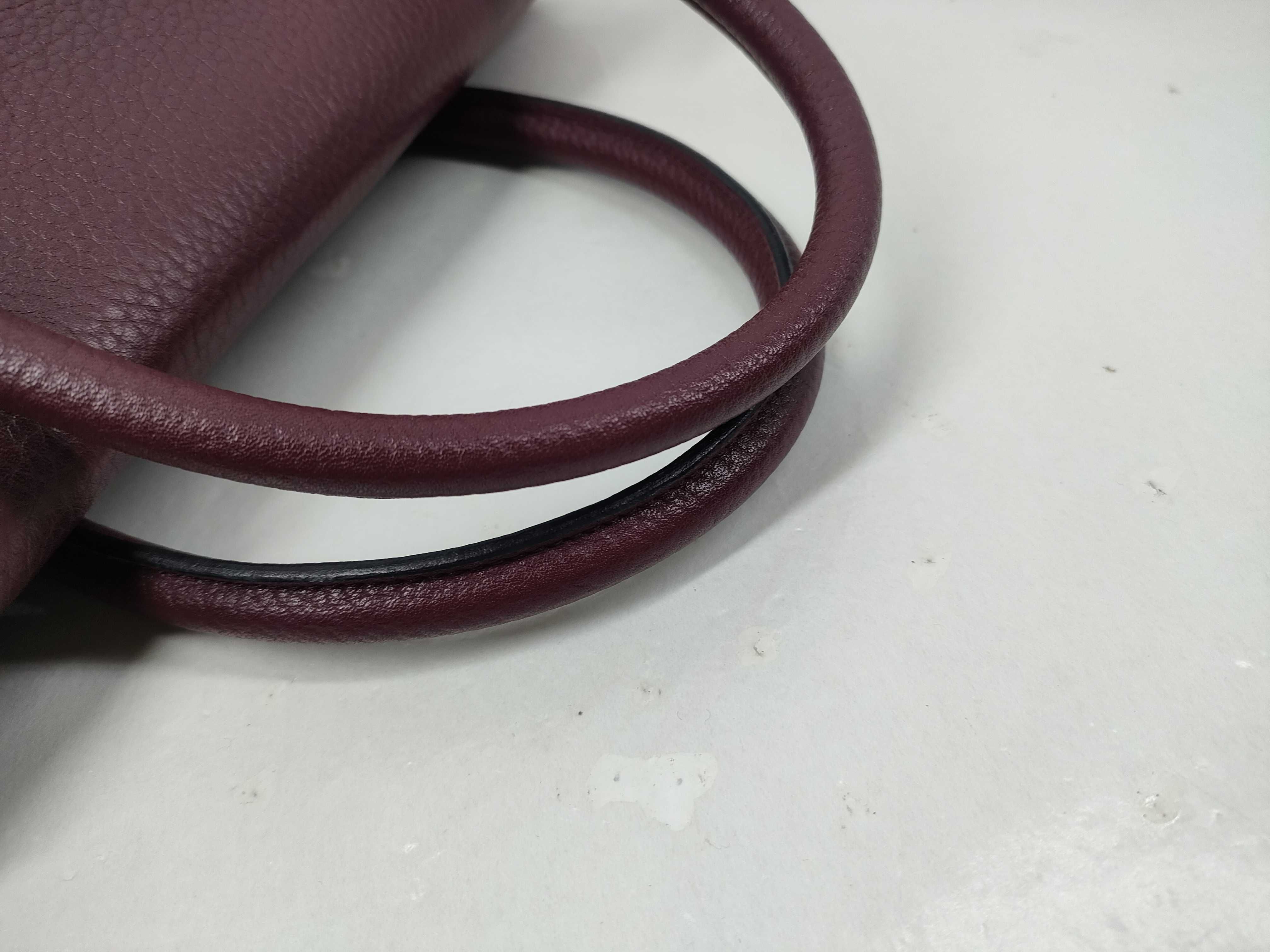 Alamo Bordeaux Gold Hardware 2-way Handbag — view 5