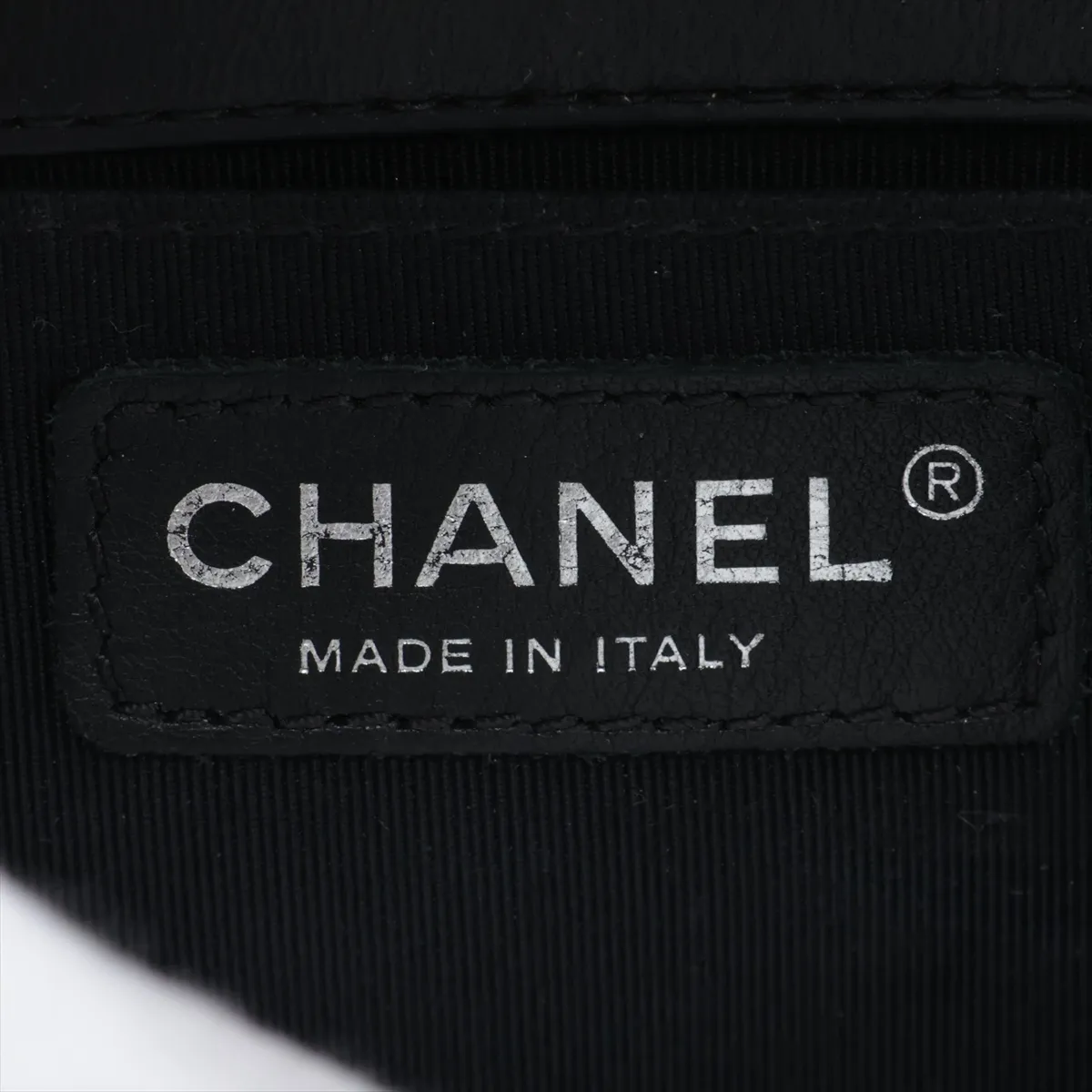 Boy Chanel 20 Small Lambskin Chain Shoulder Bag, Black with Gunmetal Hardware, A67085 — view 9