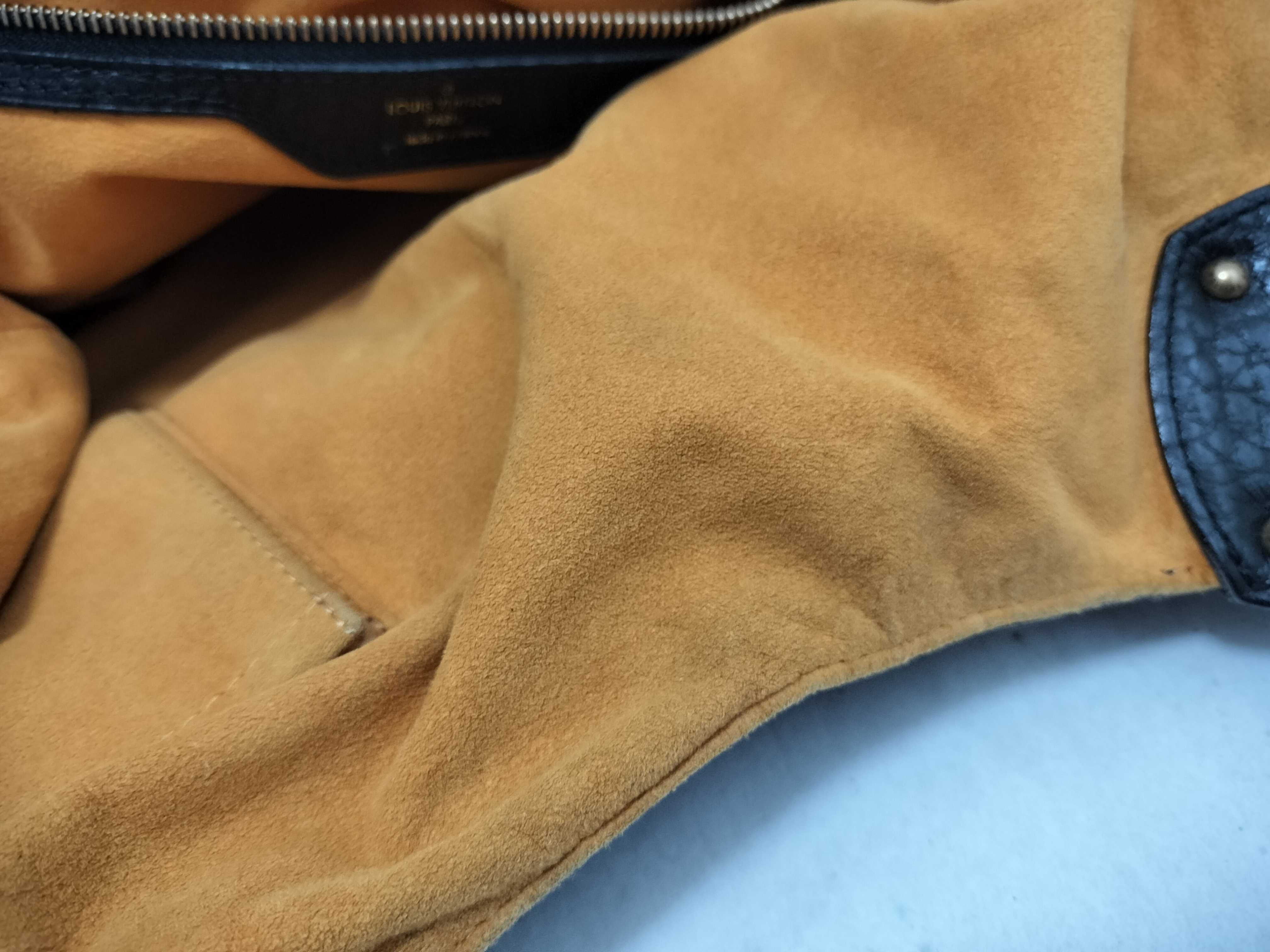 Monogram Denim Shoulder Bag, Black Denim Noir M95510 — view 12