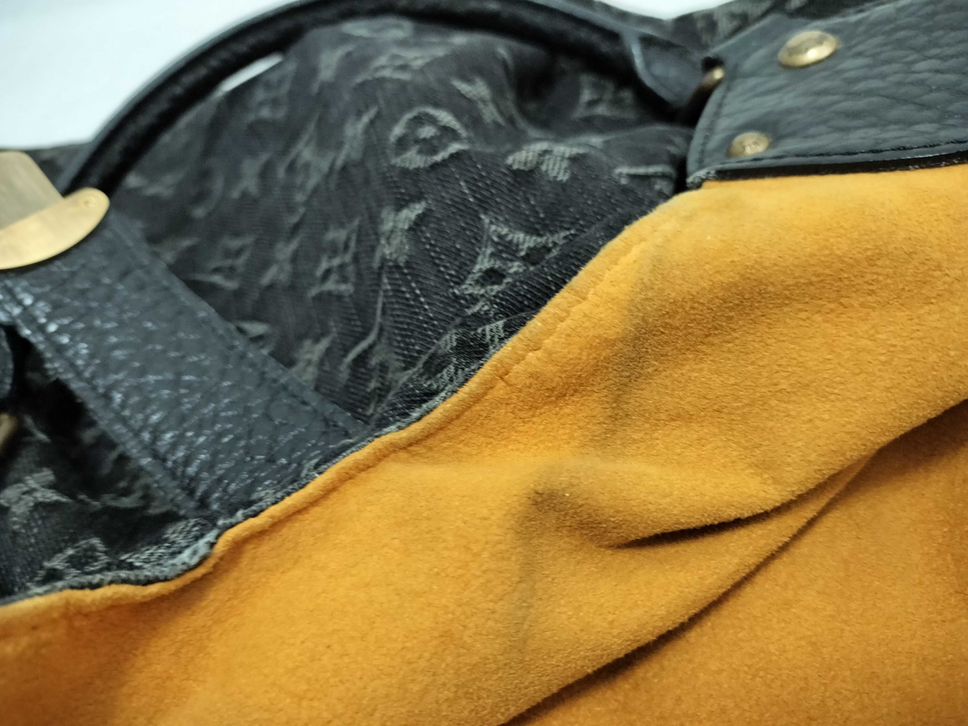 Monogram Denim Shoulder Bag, Black Denim Noir M95510 — view 13