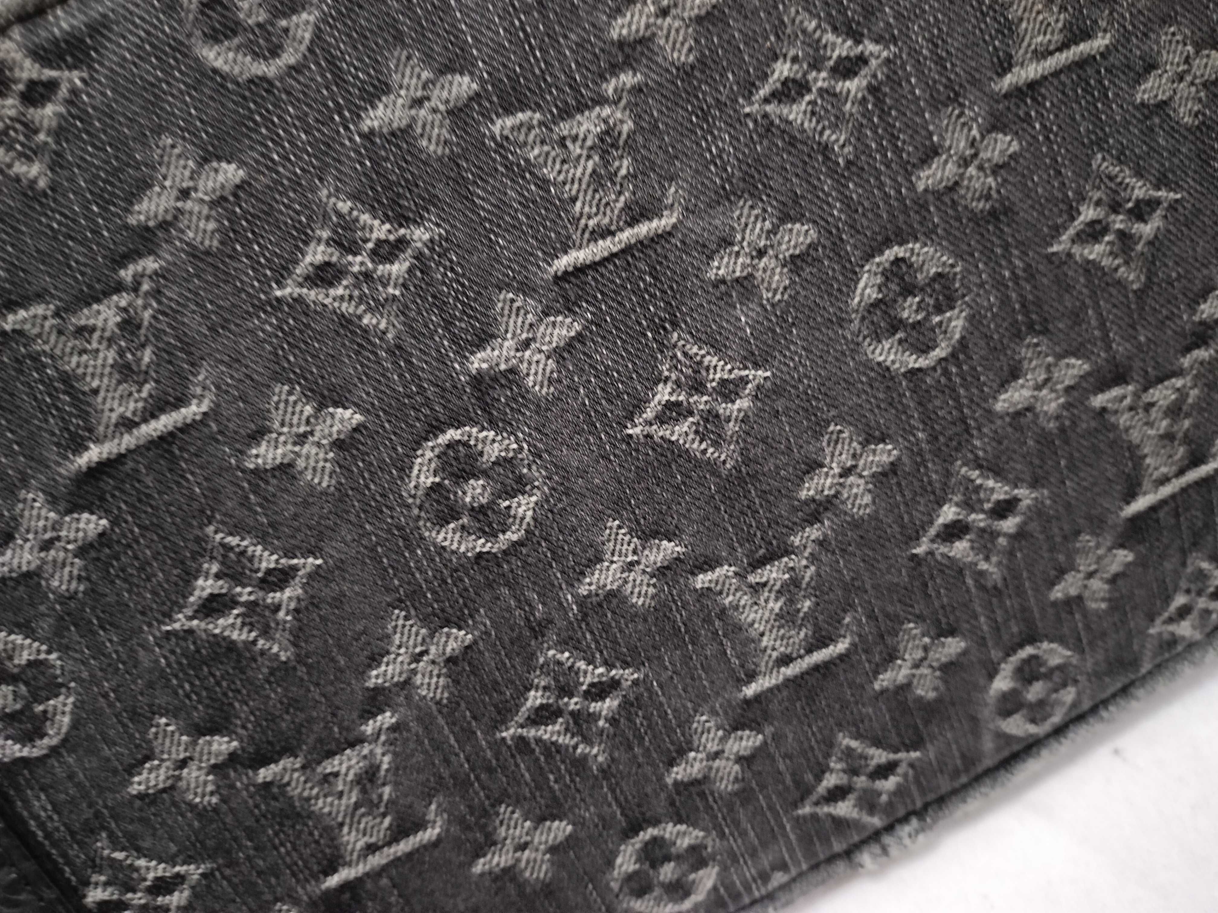 Monogram Denim Shoulder Bag, Black Denim Noir M95510 — view 15