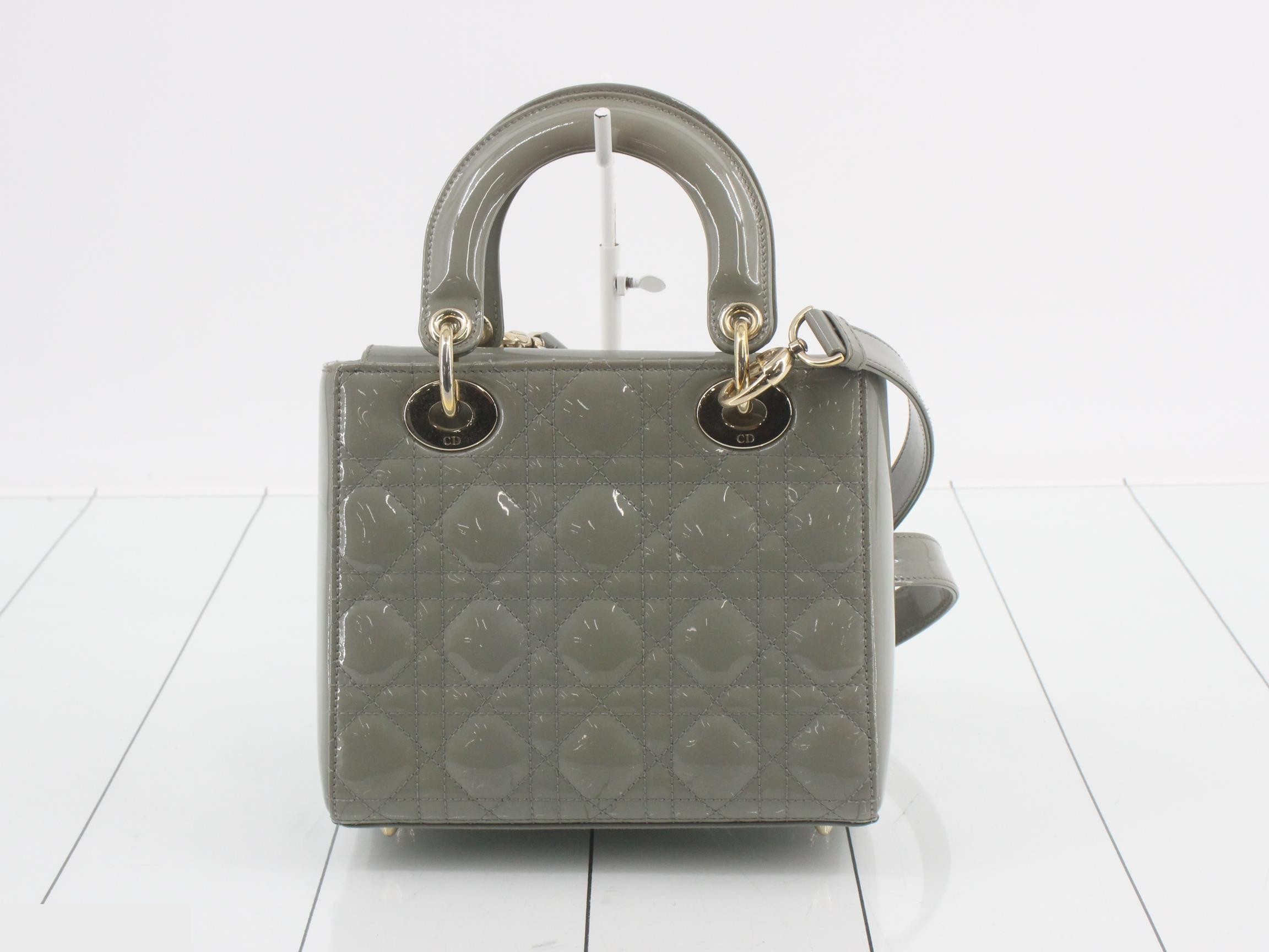 Lady Dior Canage Enamel 2-Way Shoulder/Handbag — view 2