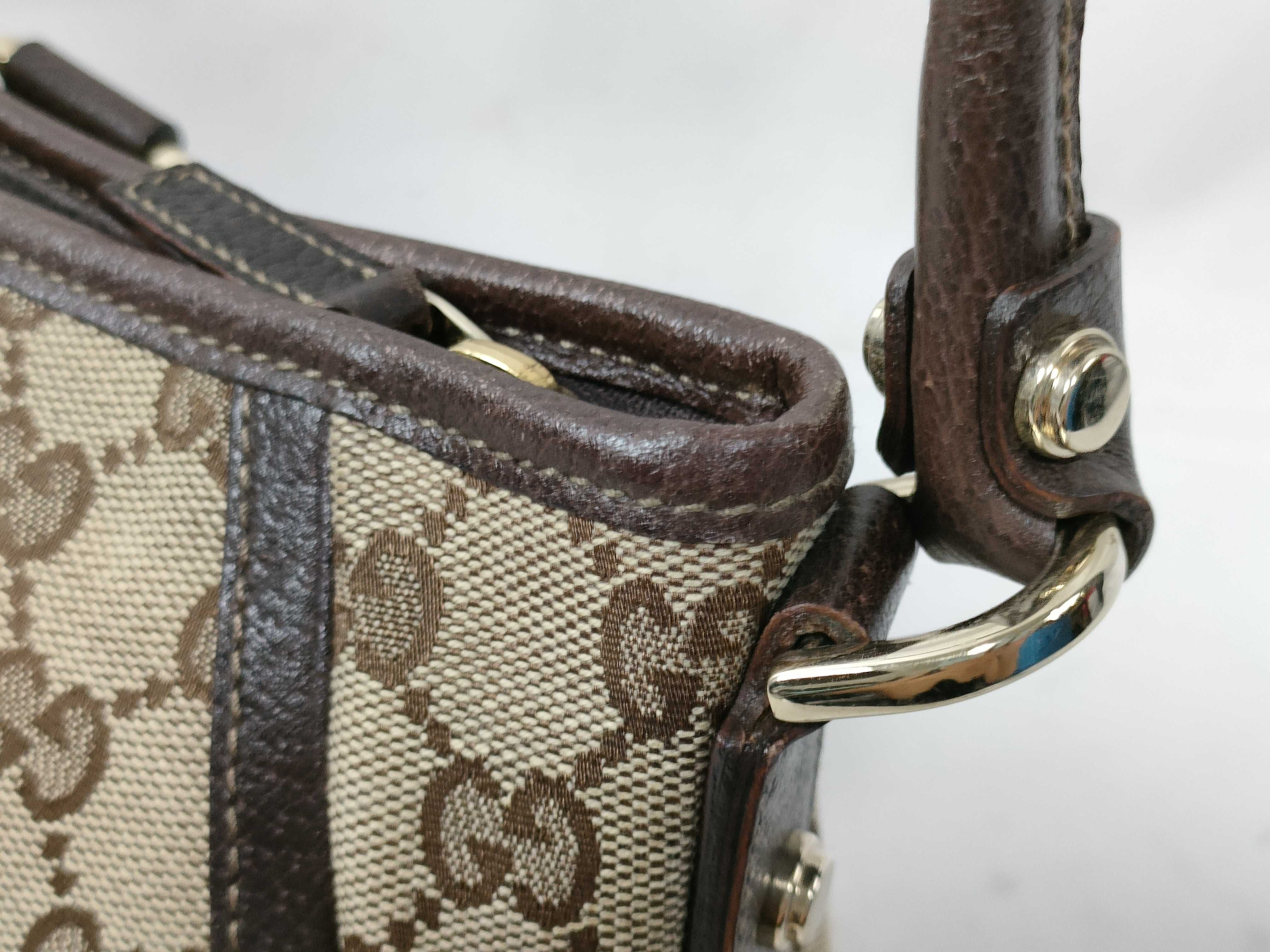 GG Canvas One-Shoulder Handbag 130939 — view 6
