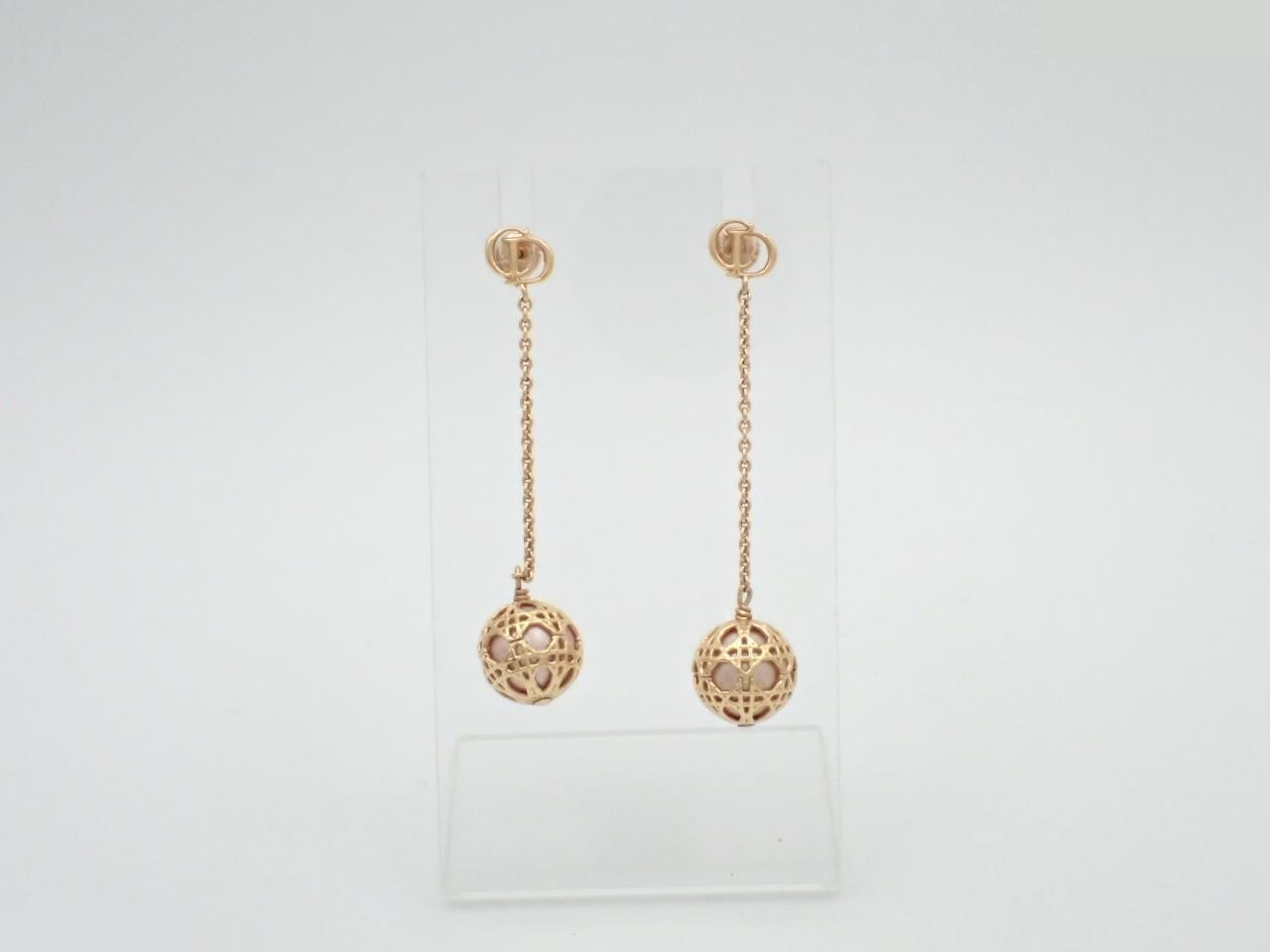 Secret Cannage Pearl Drop Earrings, 5.3g