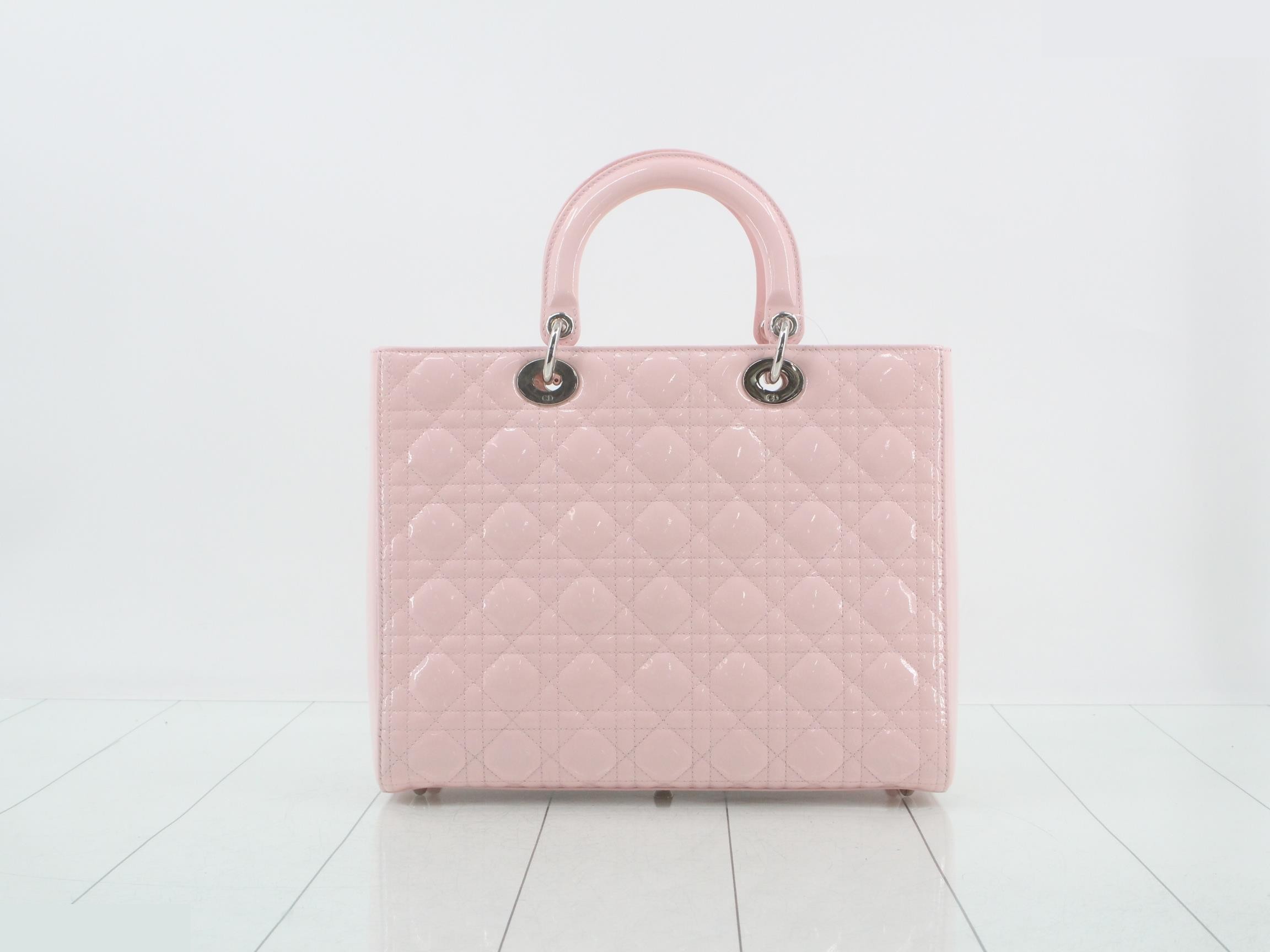 Lady Dior Cannage Enamel 2-Way Handbag — view 2
