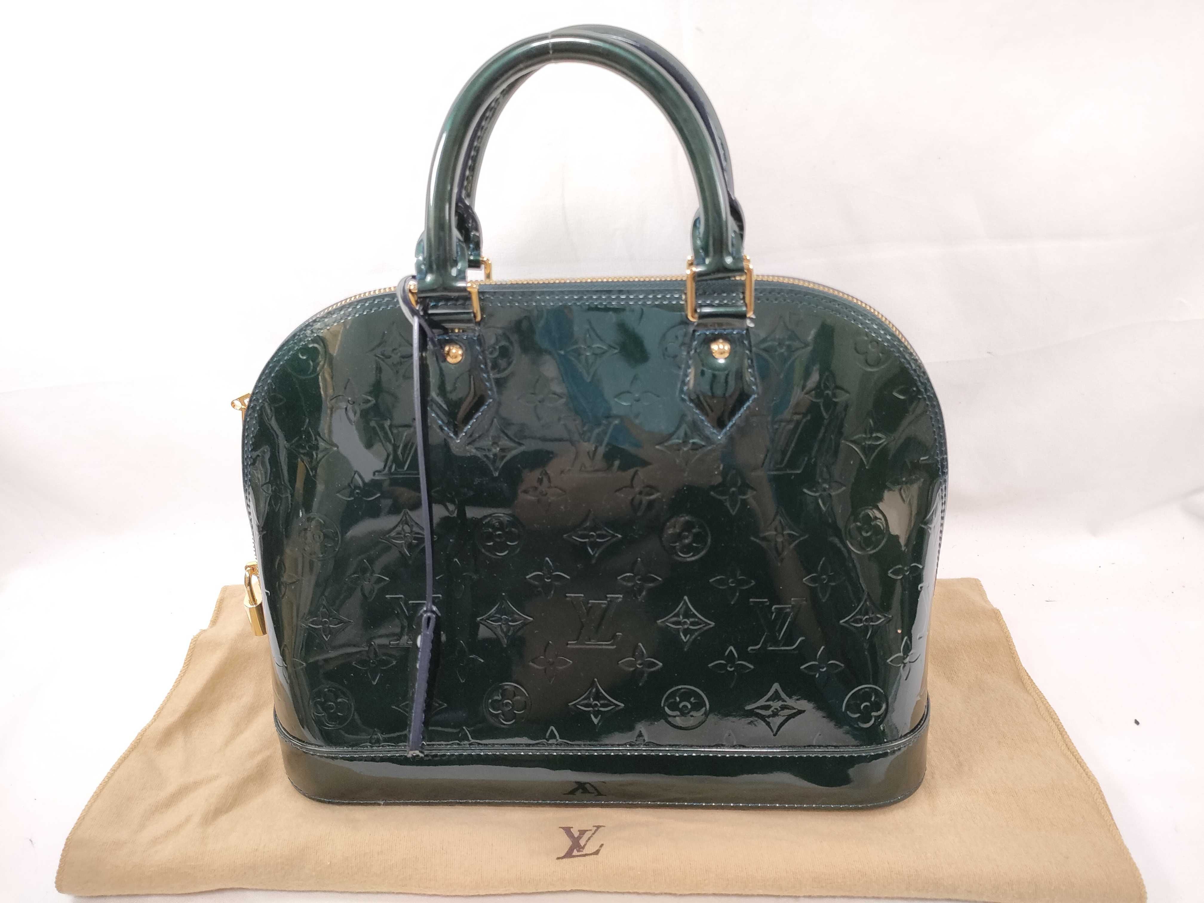 Vernis Alma PM M91612 MI4039 Green Handbag