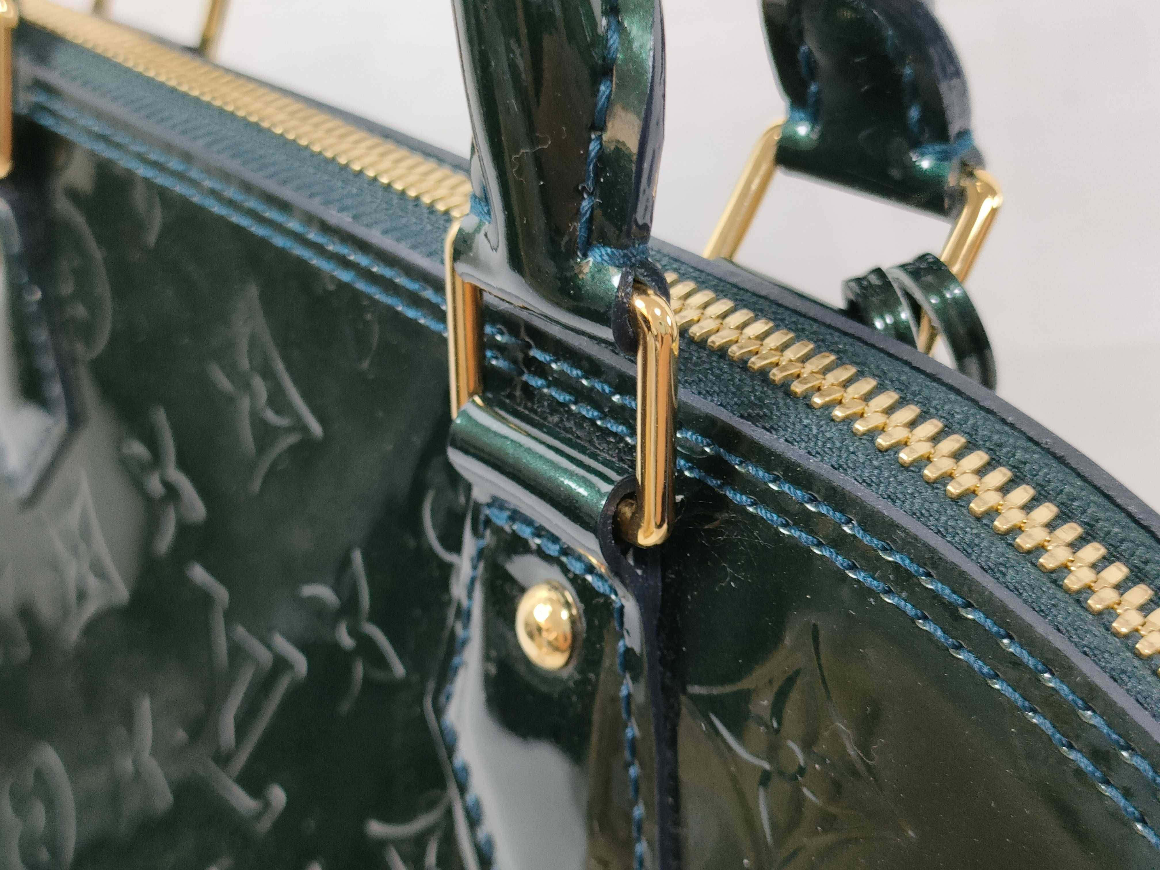 Vernis Alma PM M91612 MI4039 Green Handbag — view 5