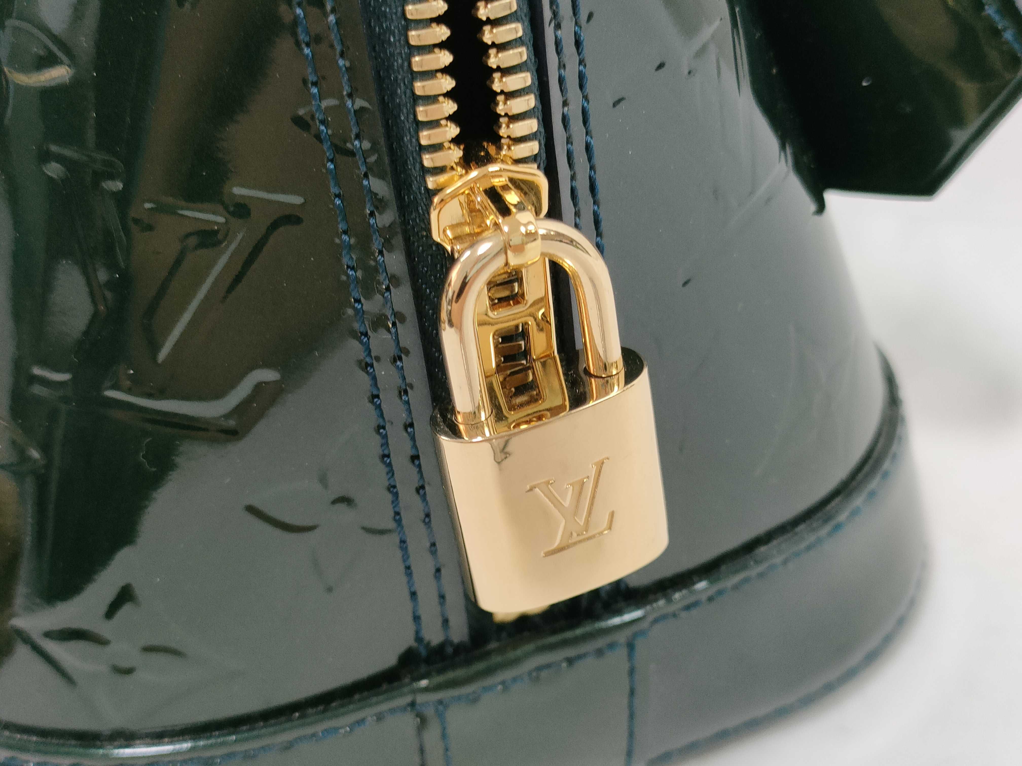 Vernis Alma PM M91612 MI4039 Green Handbag — view 7