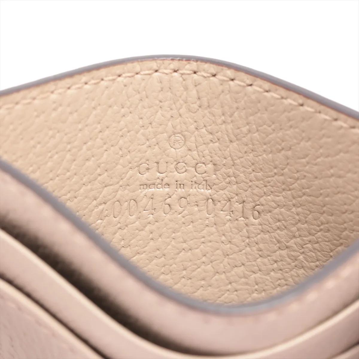 Horsebit 700469 Leather Card Case Beige — view 8