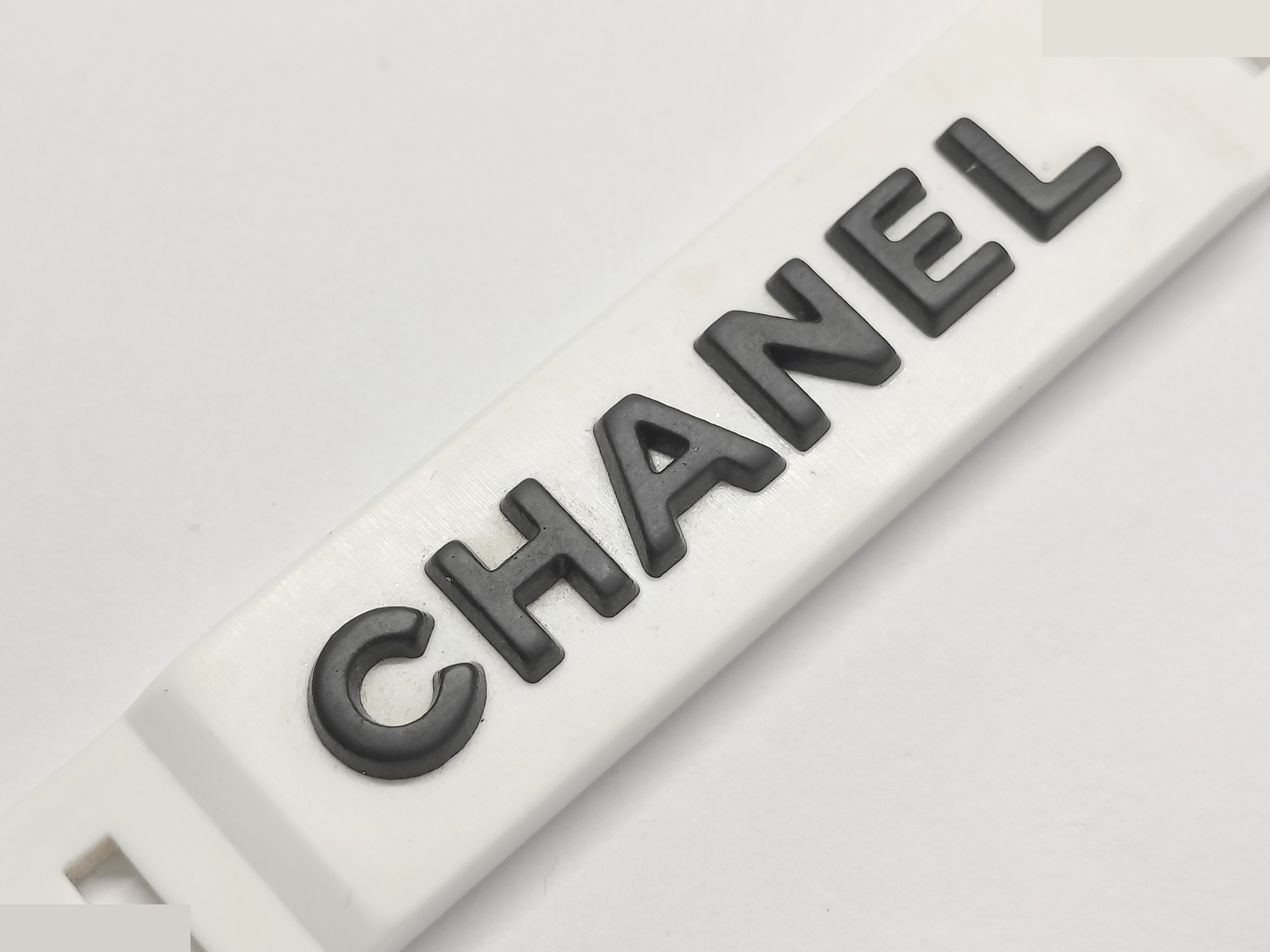 Logo rubber white bracelet, wrist circumference approximately 17.5 cm — view 6