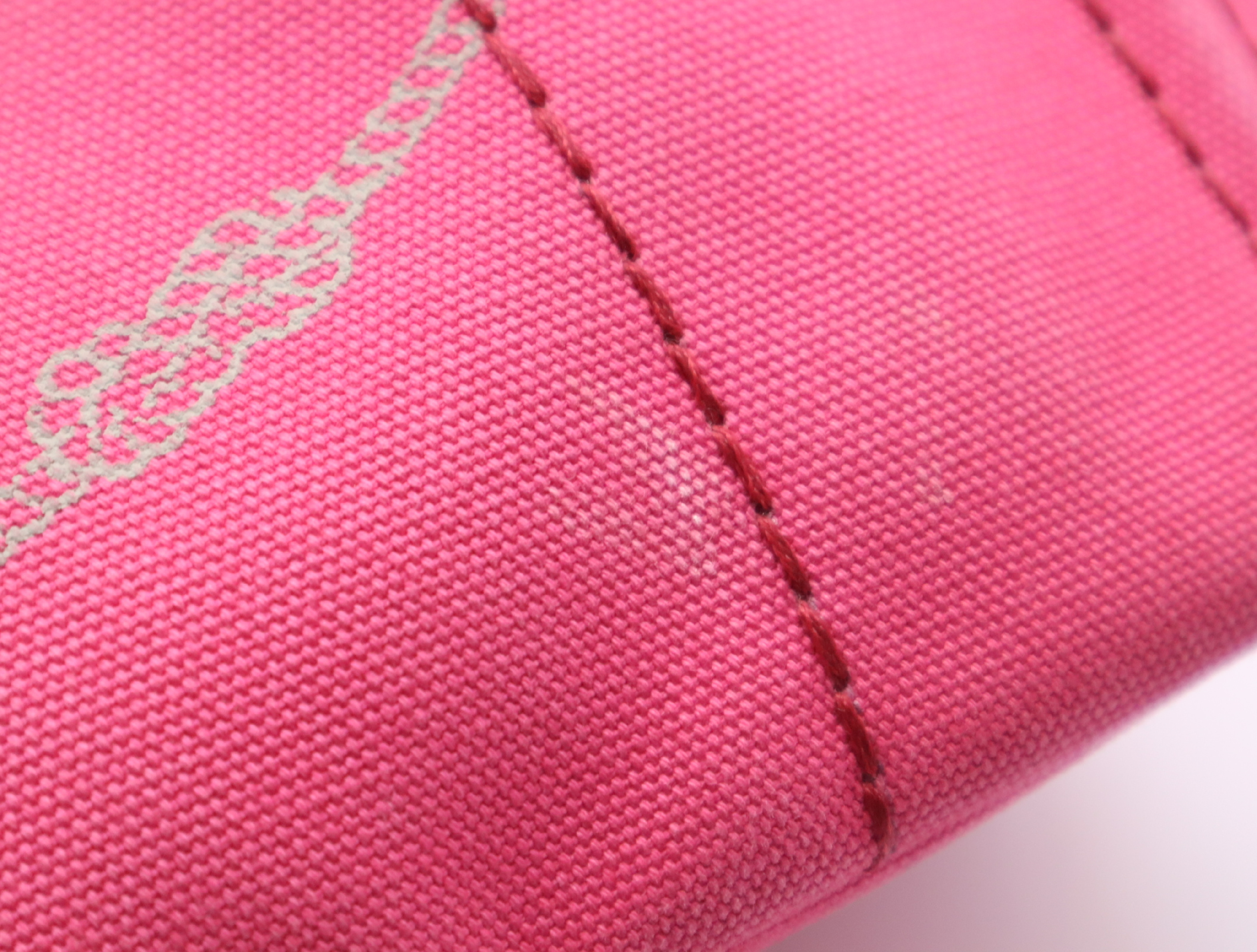 Canvas Canapa 2-Way Handbag, Pink, with Shoulder Strap and Guarantee Card. — view 15