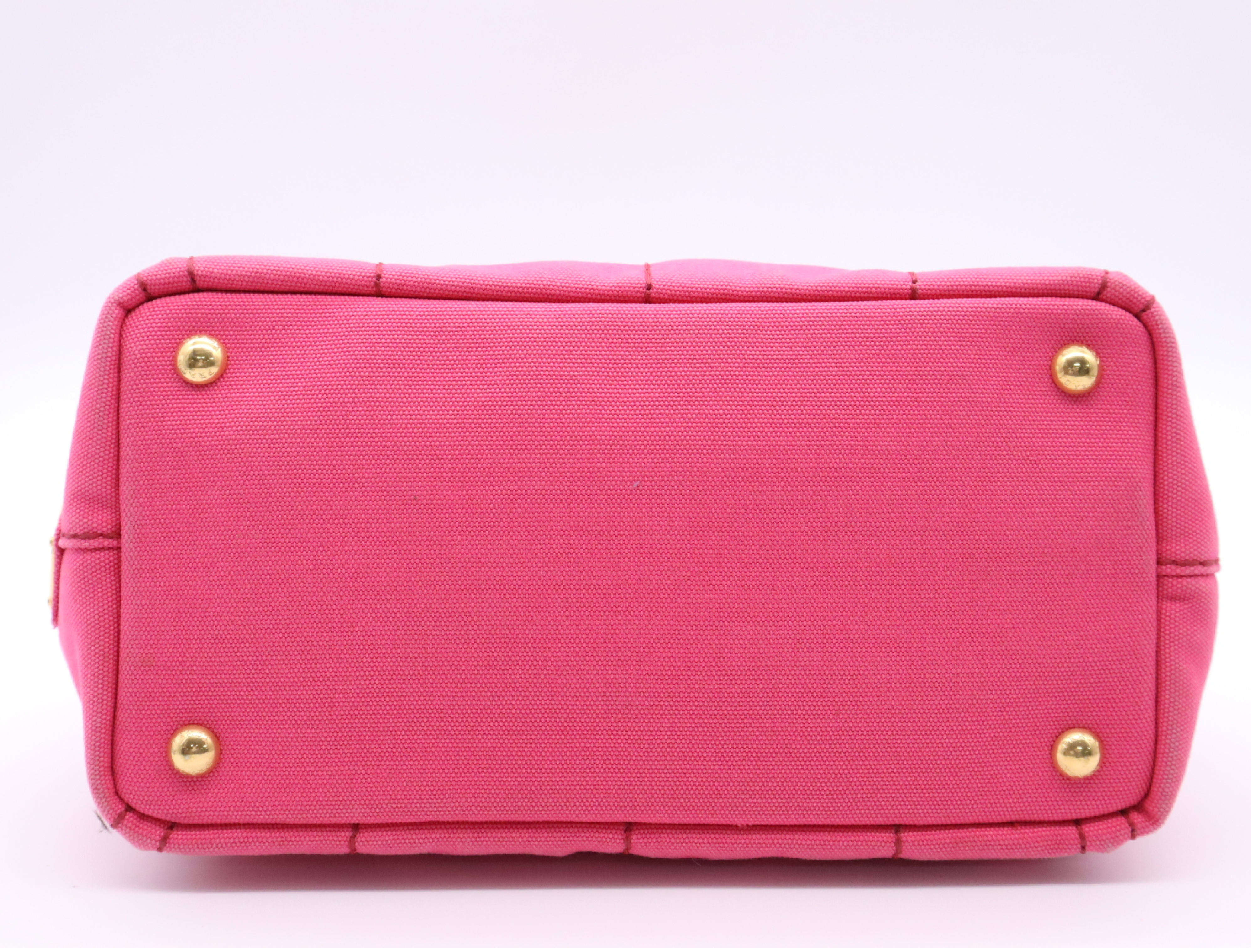 Canvas Canapa 2-Way Handbag, Pink, with Shoulder Strap and Guarantee Card. — view 4