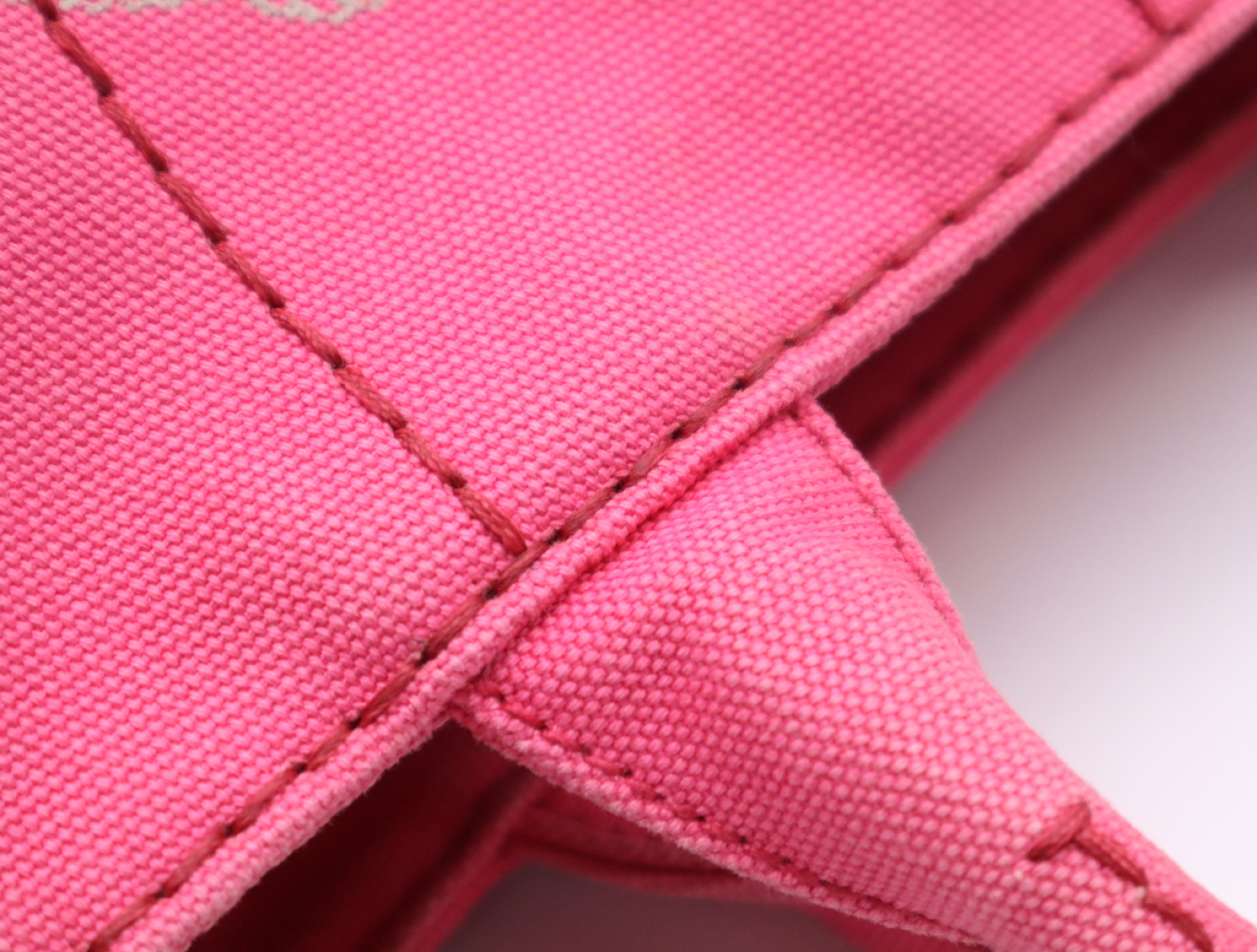 Canvas Canapa 2-Way Handbag, Pink, with Shoulder Strap and Guarantee Card. — view 9