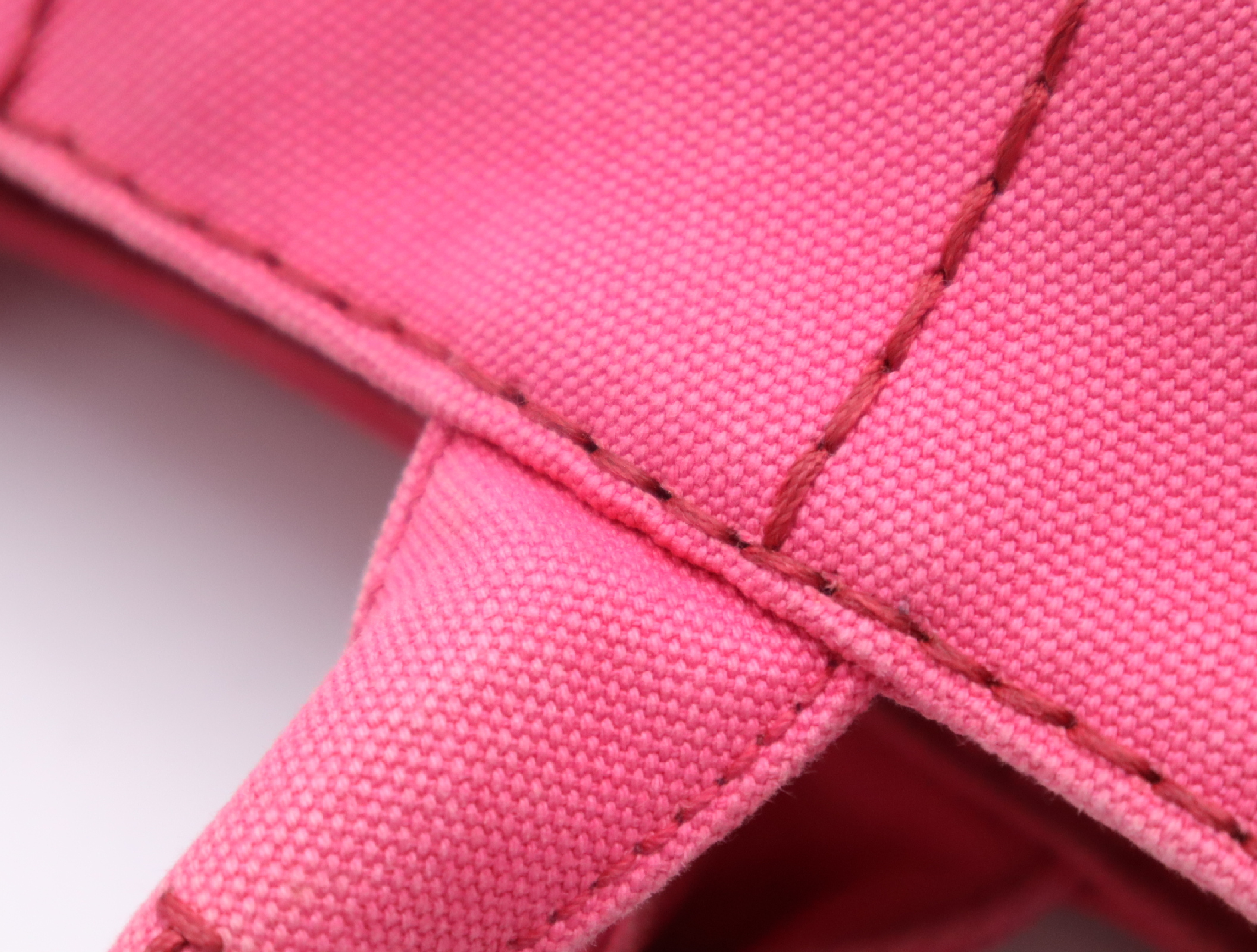 Canvas Canapa 2-Way Handbag, Pink, with Shoulder Strap and Guarantee Card. — view 10