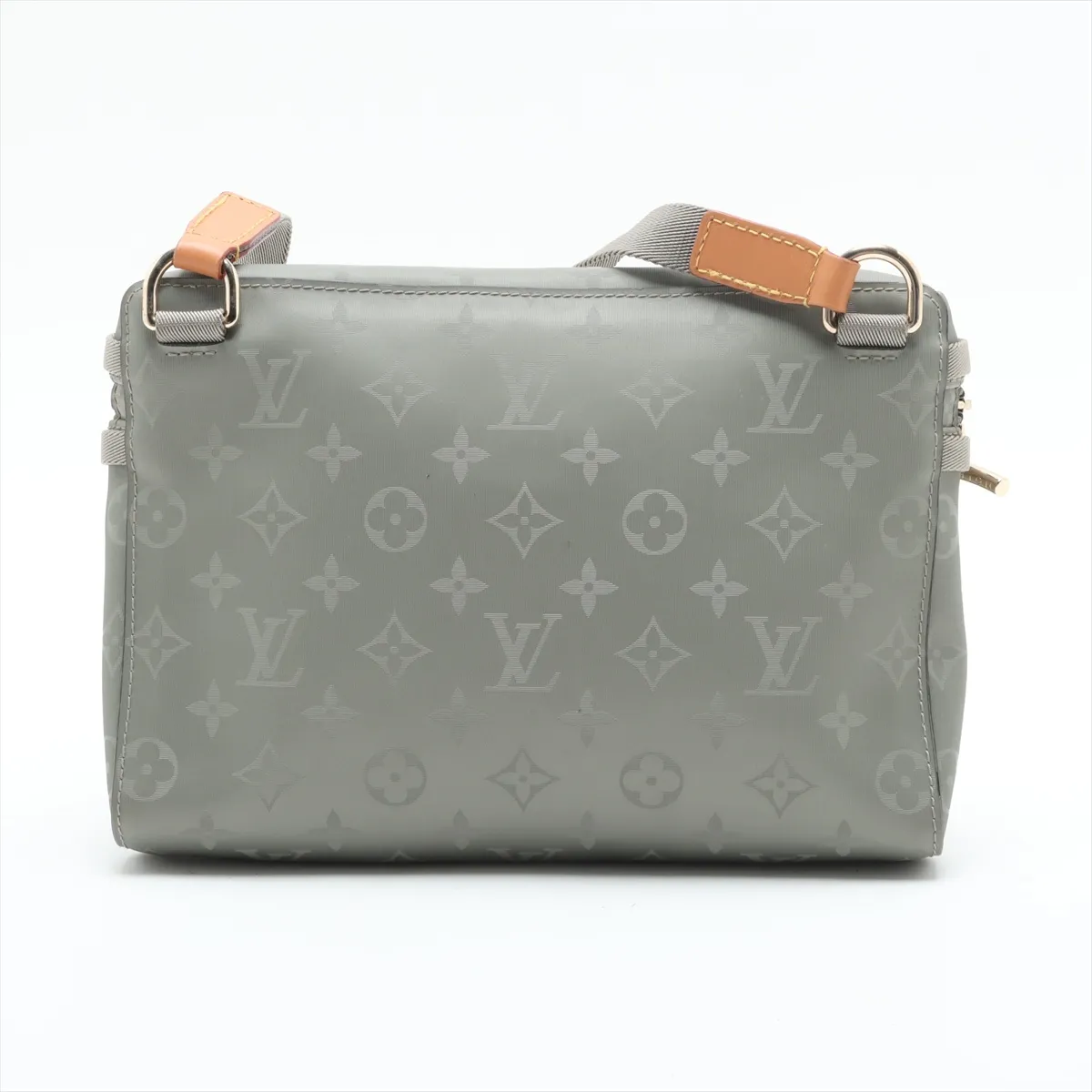 Monogram Titanium Messenger PM M43889 PL2128 Khaki x Brown — view 2