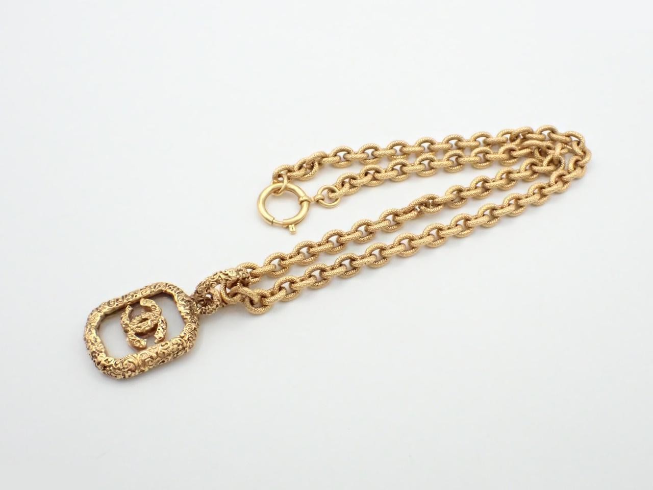 Vintage Classic (Precious Metal) Necklace Pendant, Chain approx. 55cm — view 3