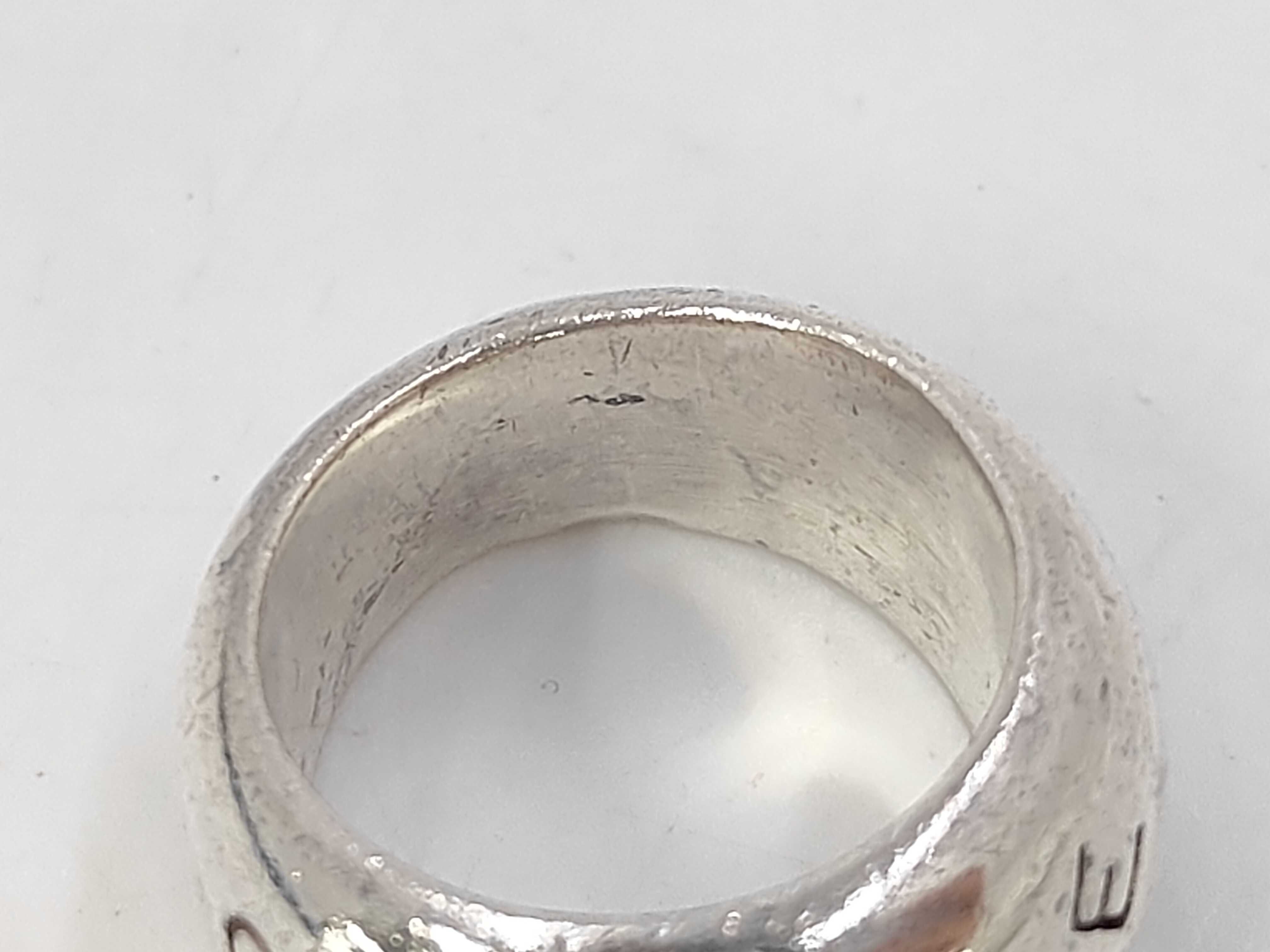 Logo Silver SV925 Hallmark Ring 17.6g #51 — view 4