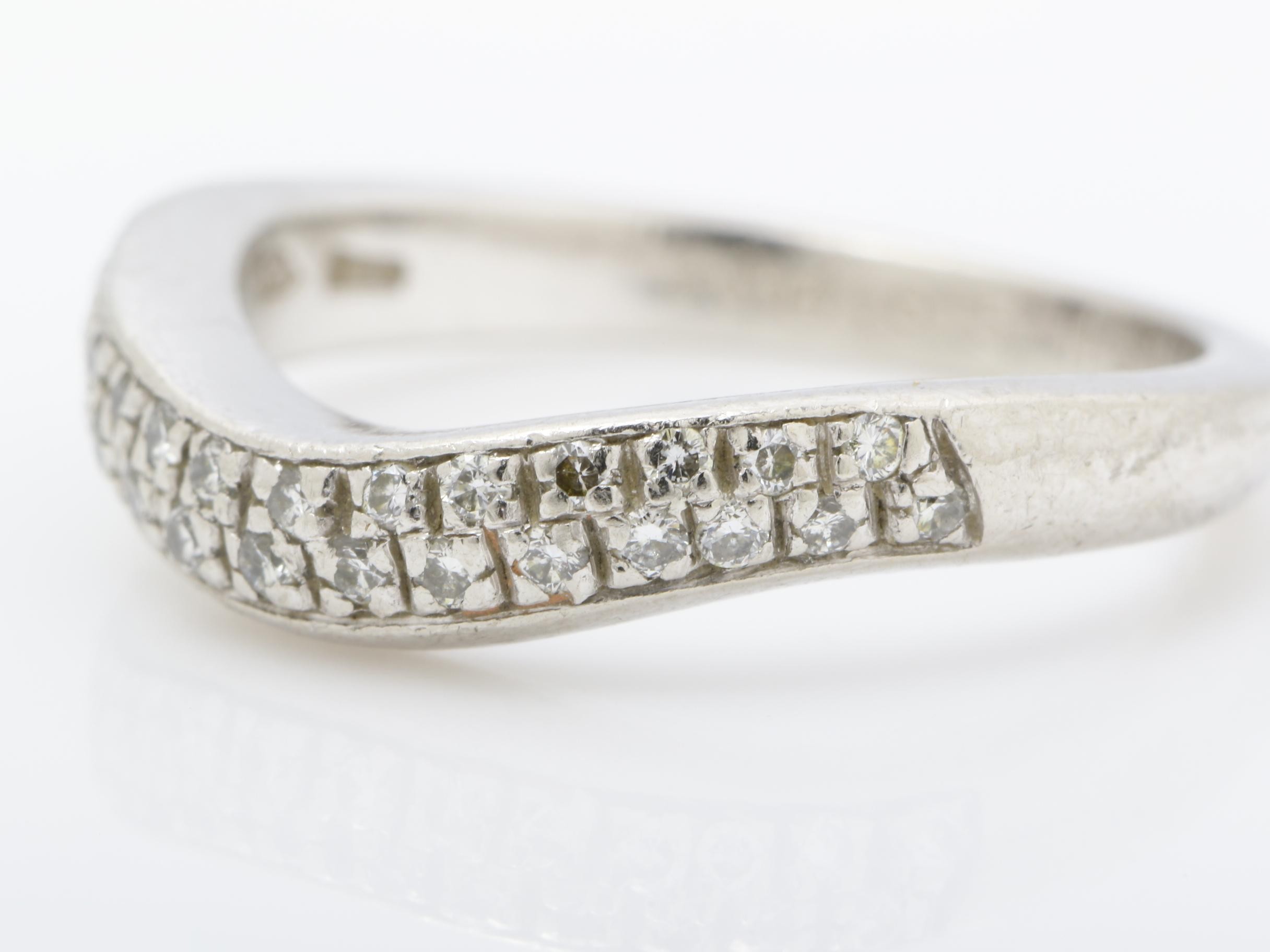 Ring, Pt950, Diamond — view 3
