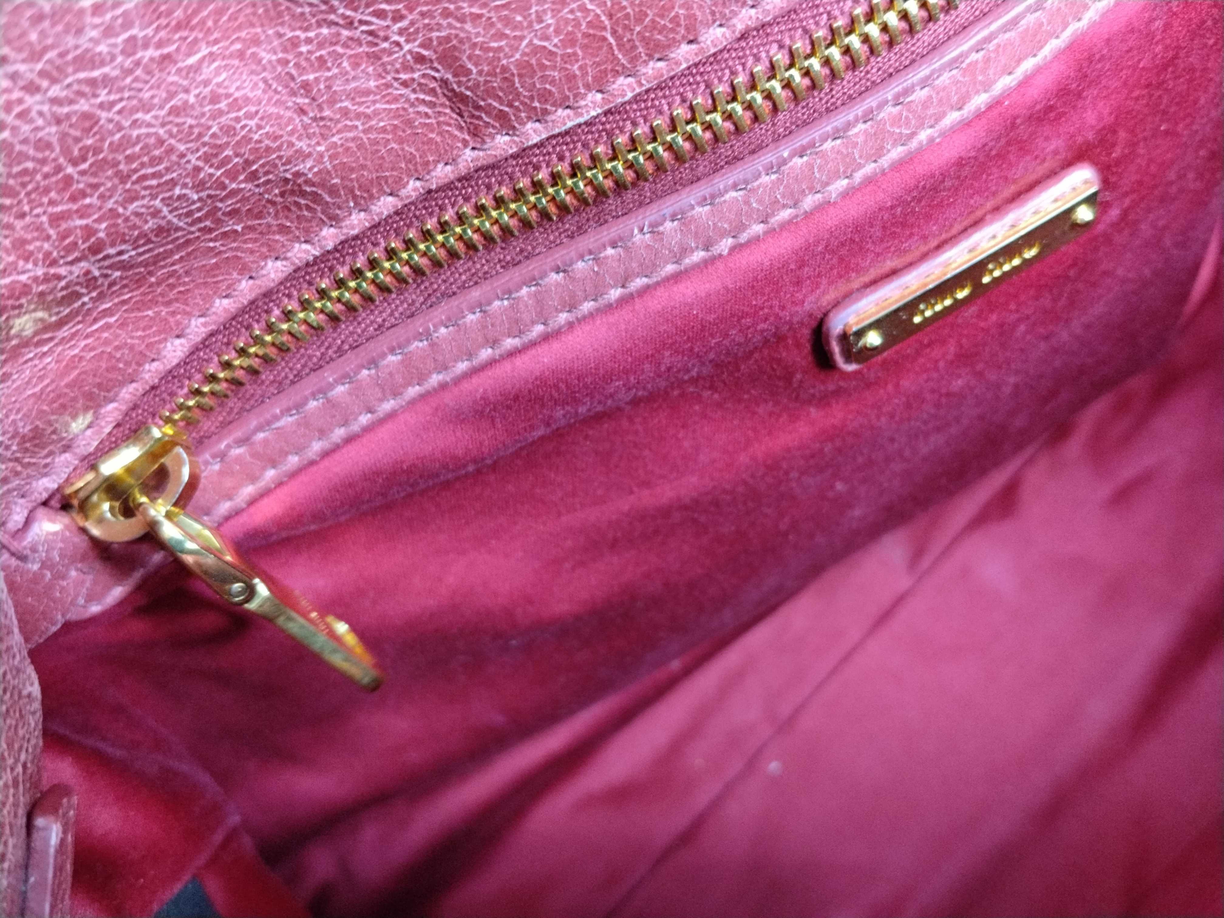 shoulder bag, leather, pink. — view 14