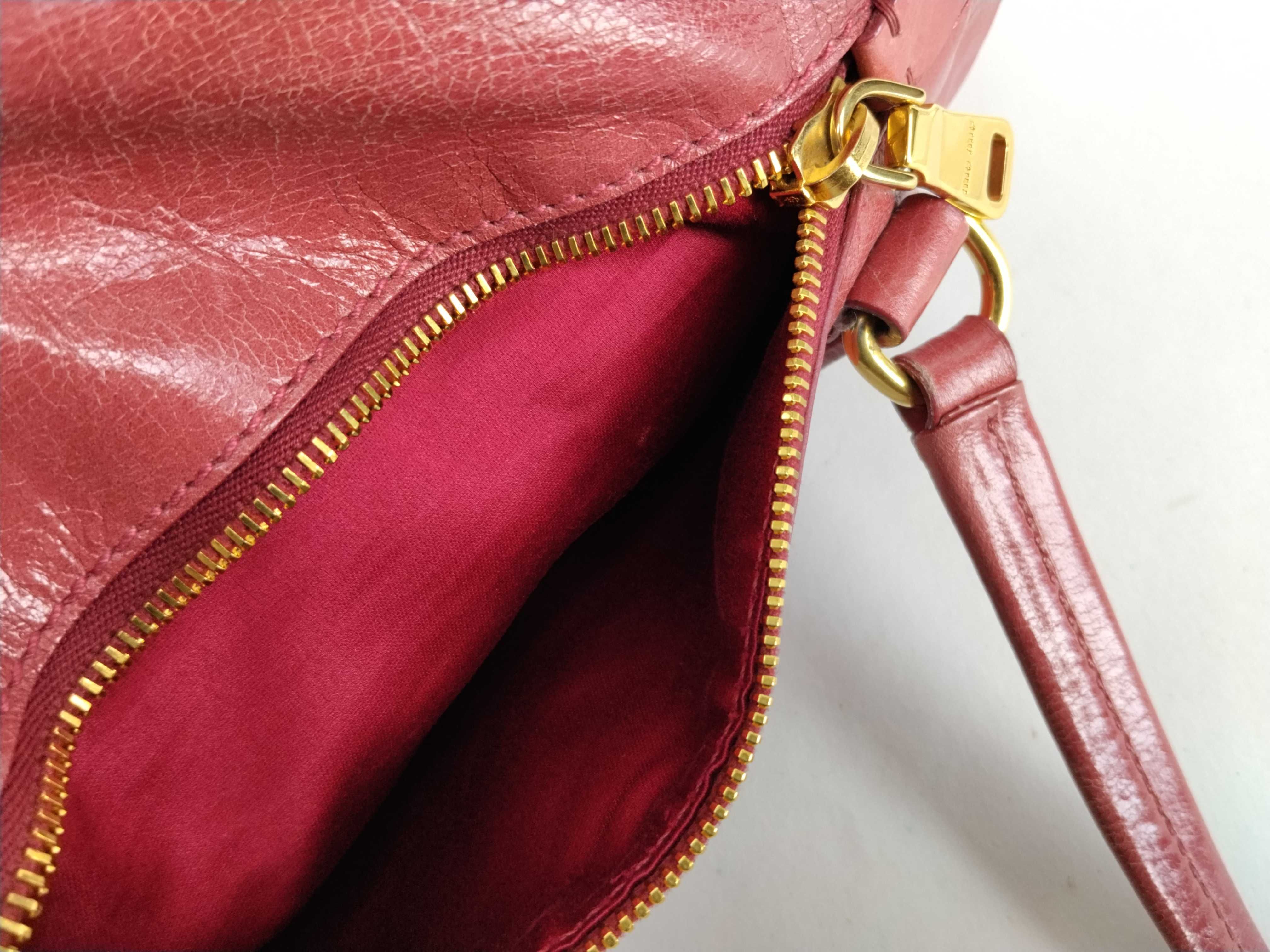 shoulder bag, leather, pink. — view 15