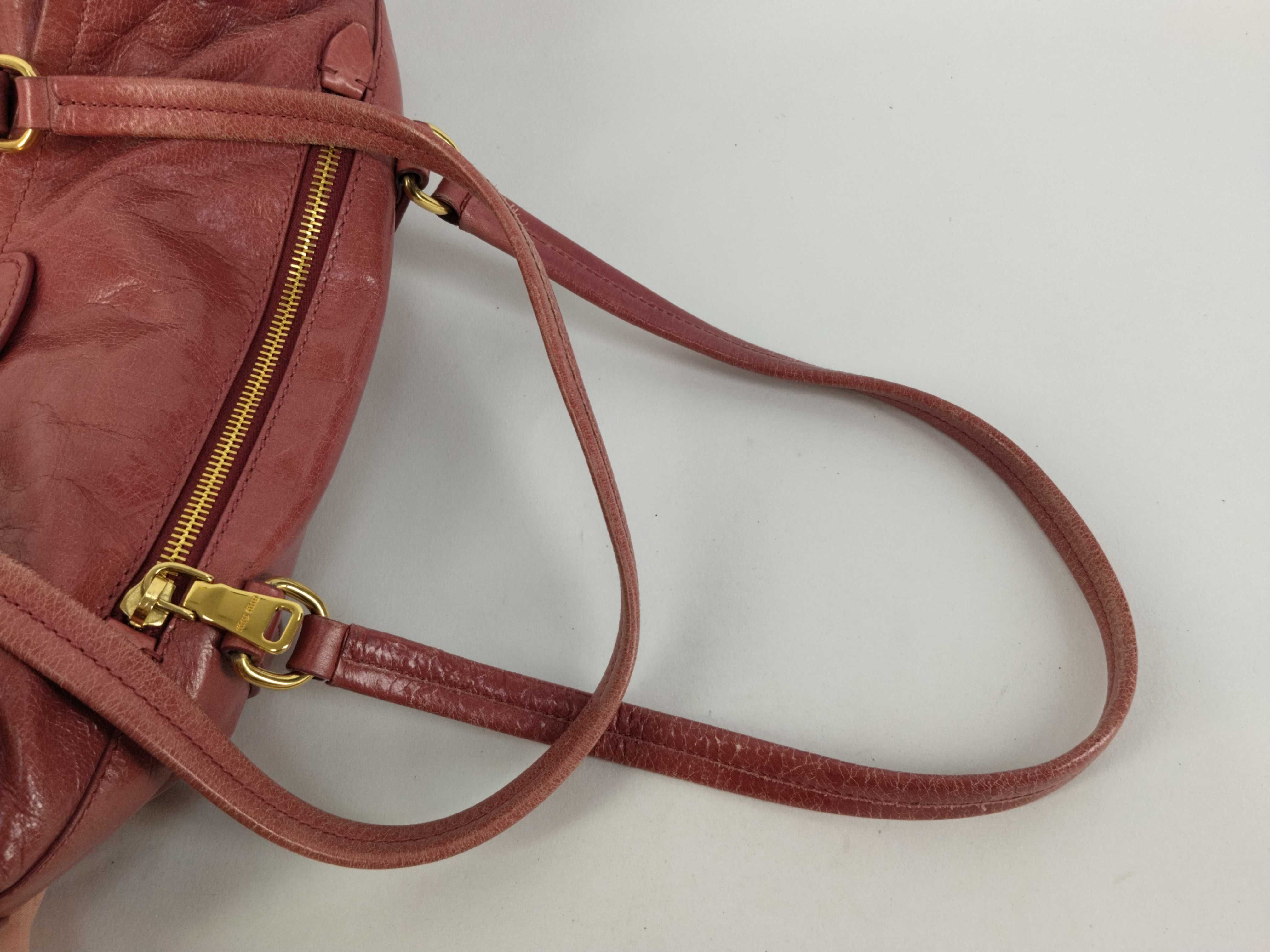 shoulder bag, leather, pink. — view 3