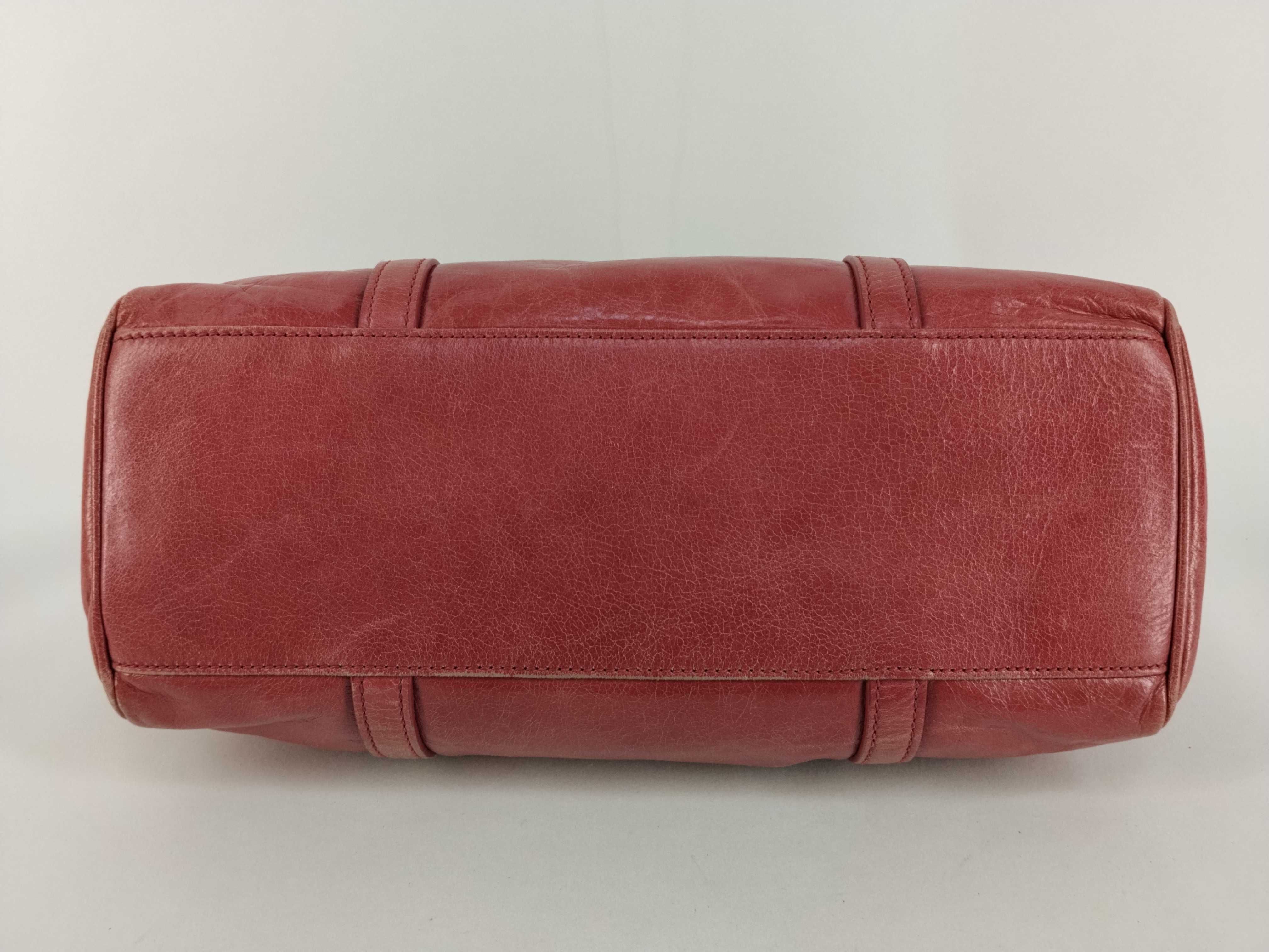 shoulder bag, leather, pink. — view 7
