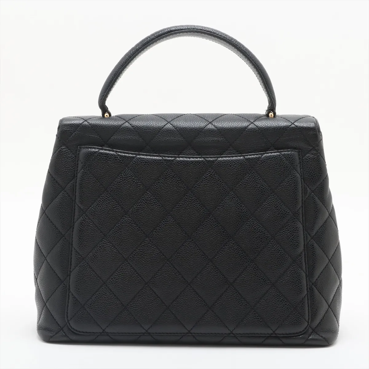 Matelasse caviar skin handbag black gold hardware 6600377 6th series — view 2