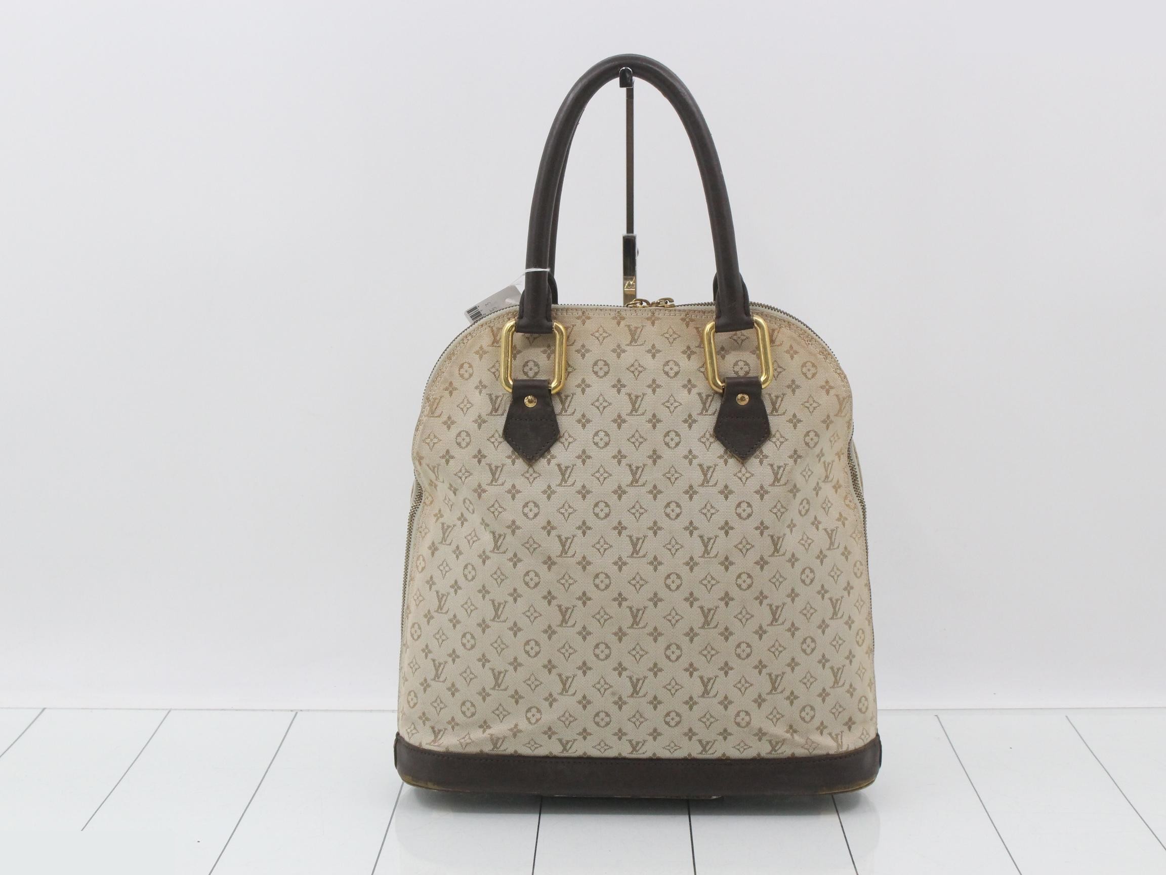 Monogram Mini Alma O Khaki Handbag — view 2