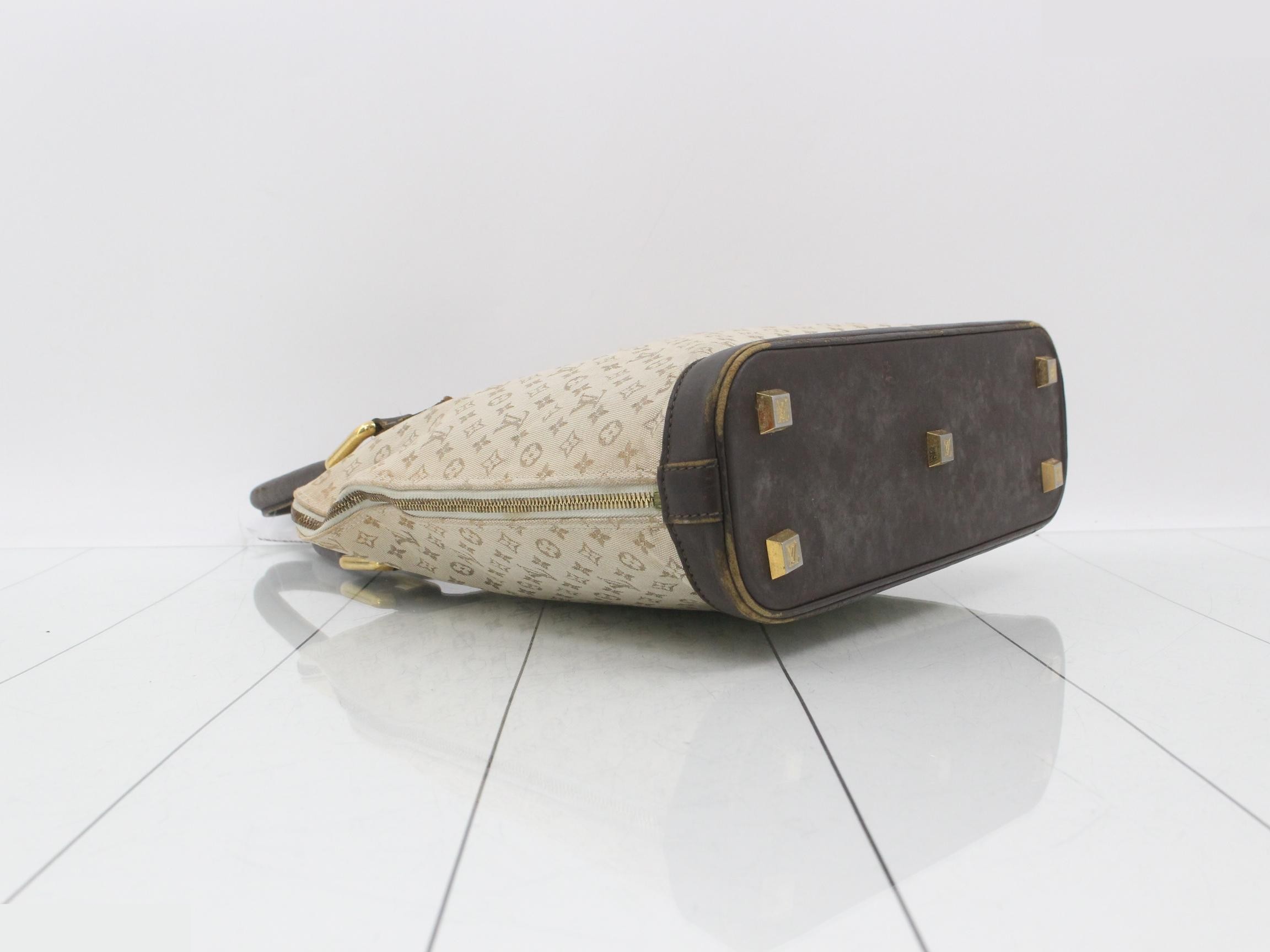 Monogram Mini Alma O Khaki Handbag — view 5