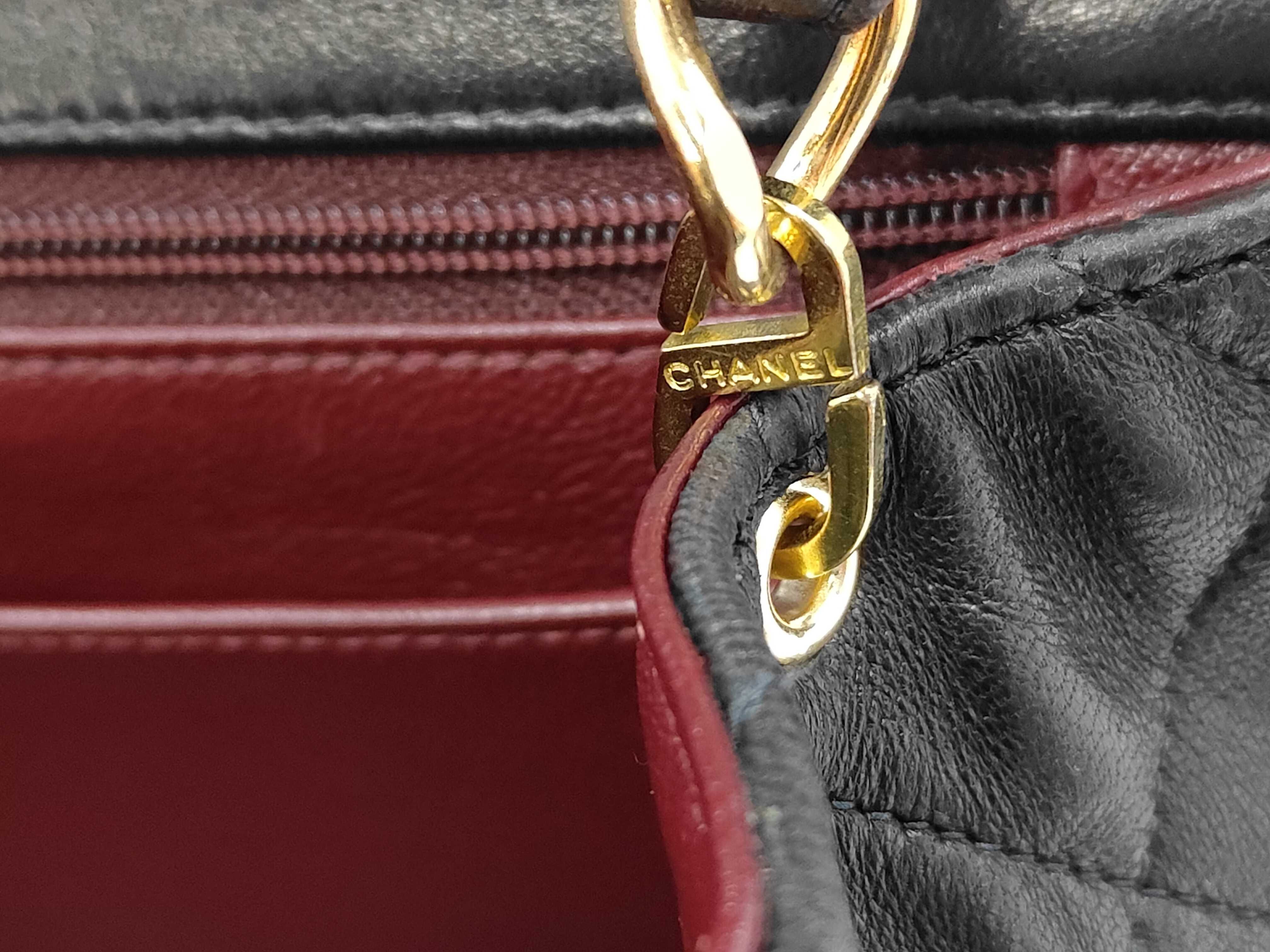 Large Matelassé Lambskin Chain Shoulder Bag (Series 3) — view 8