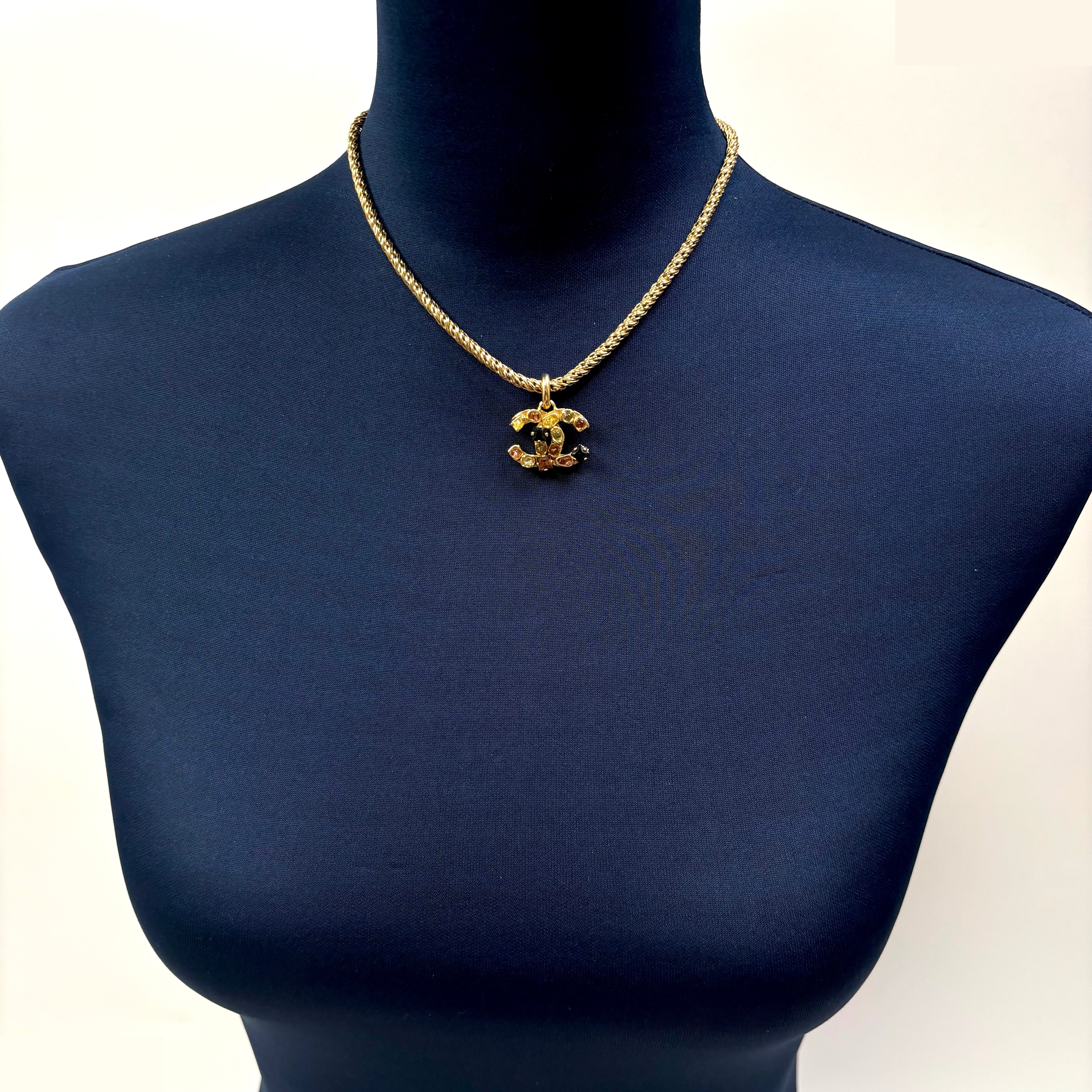 Colored Gemstone Coco Mark (Precious Metal) Necklace/Pendant — view 2