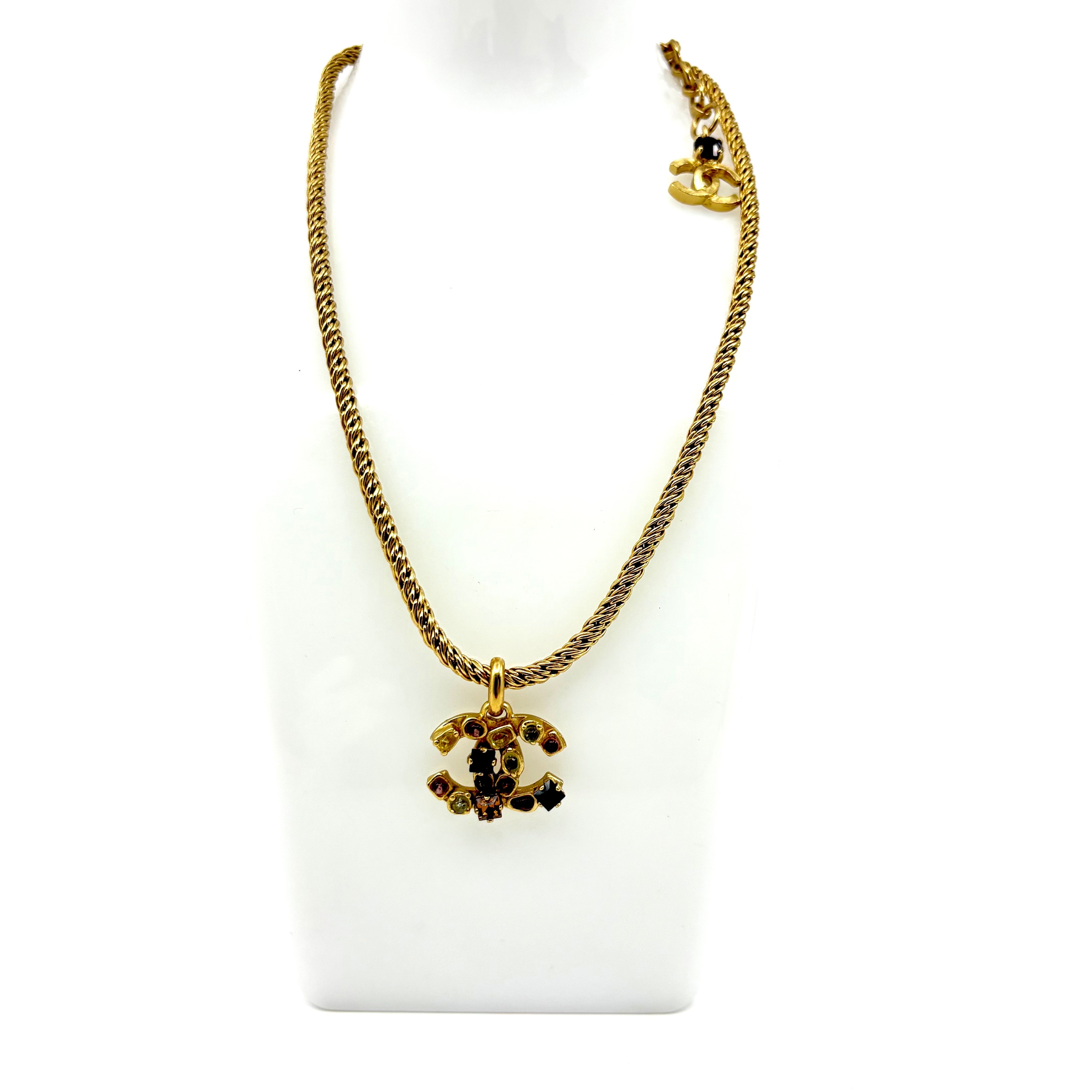 Colored Gemstone Coco Mark (Precious Metal) Necklace/Pendant — view 3