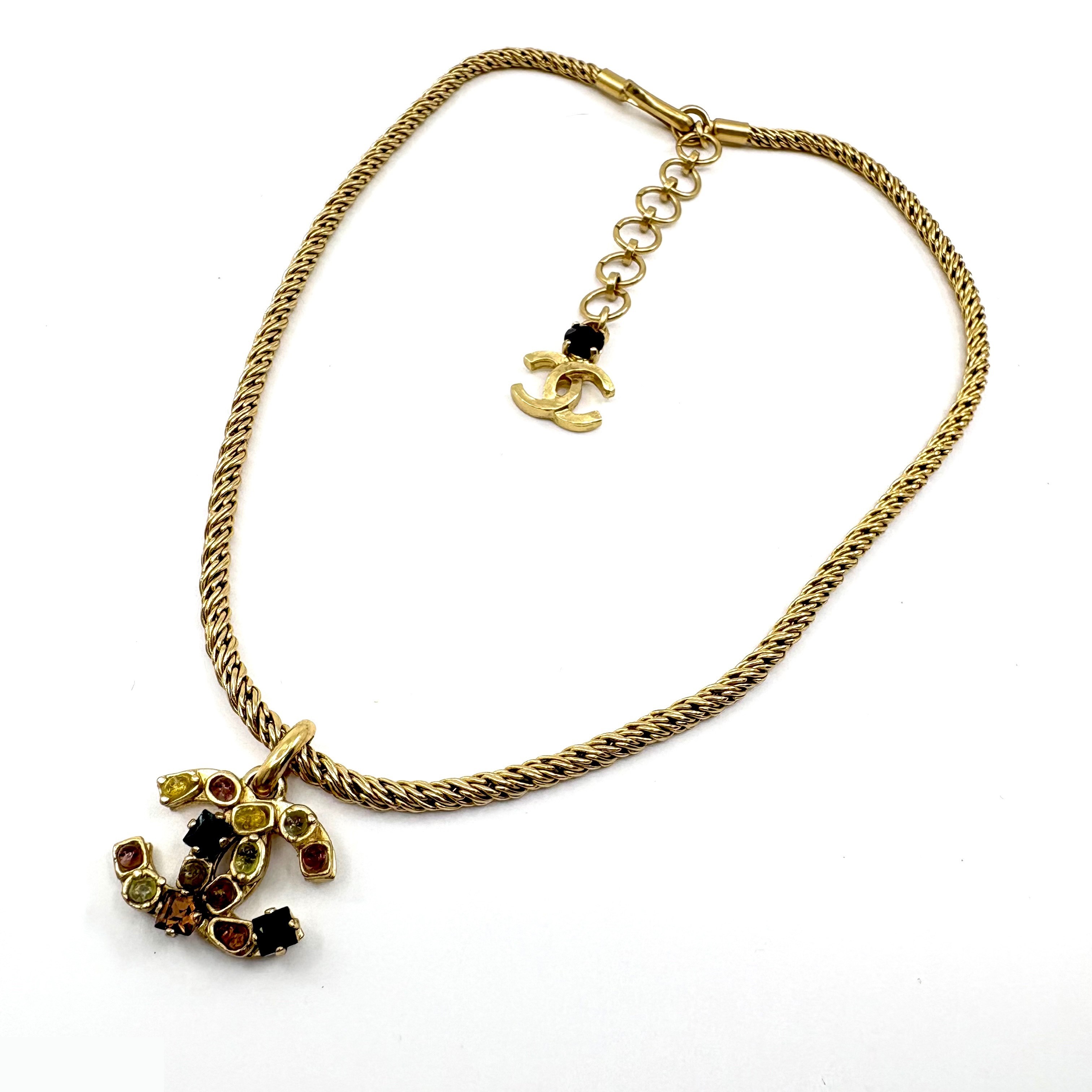Colored Gemstone Coco Mark (Precious Metal) Necklace/Pendant — view 4