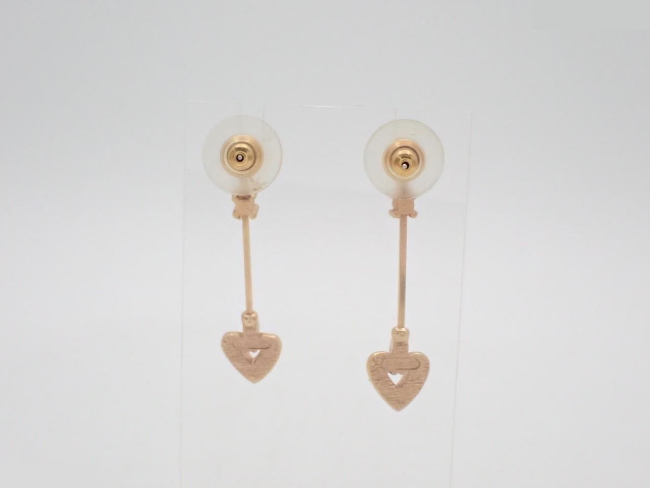 Rhinestone earrings — view 2