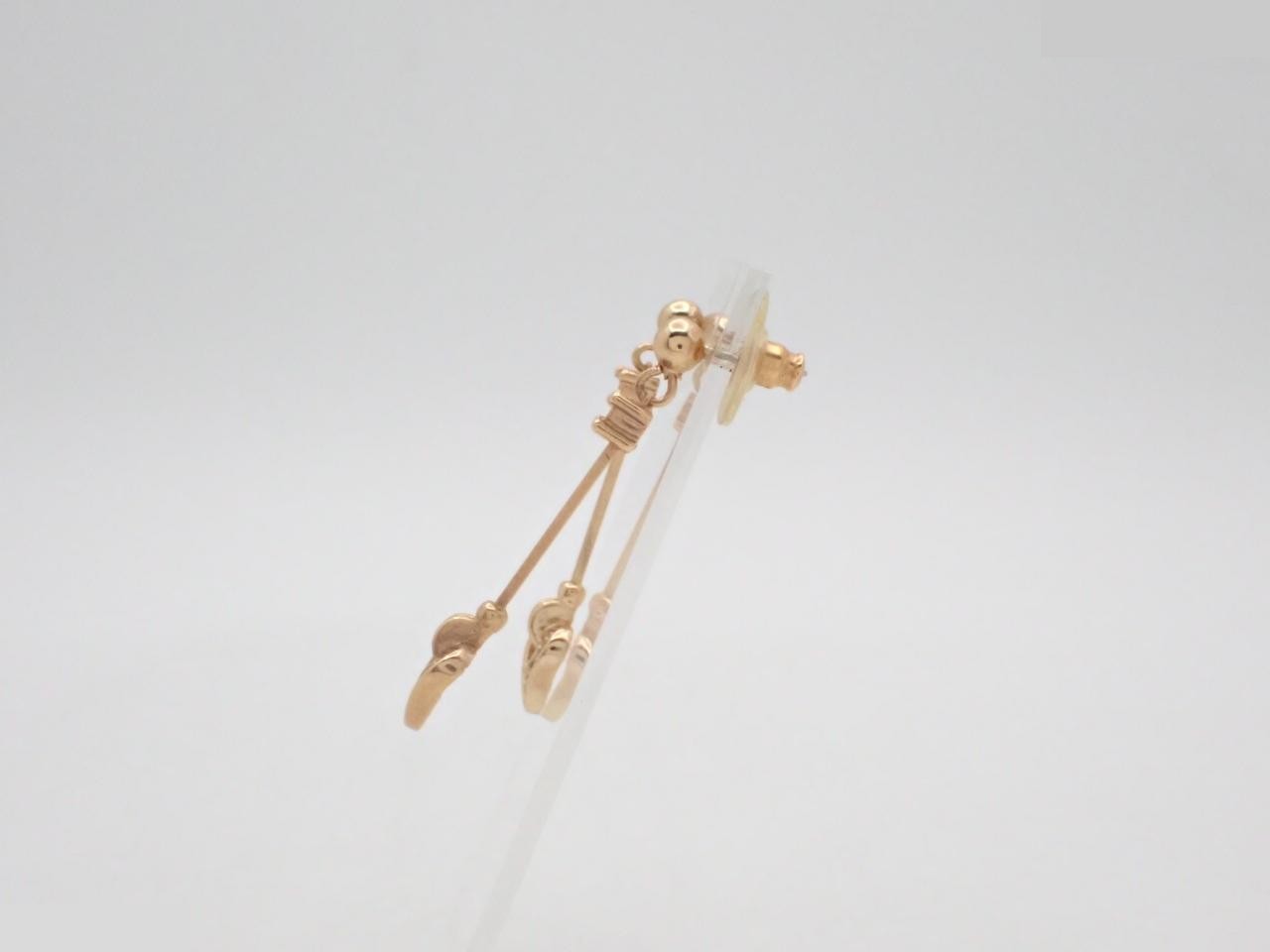 Rhinestone earrings — view 3
