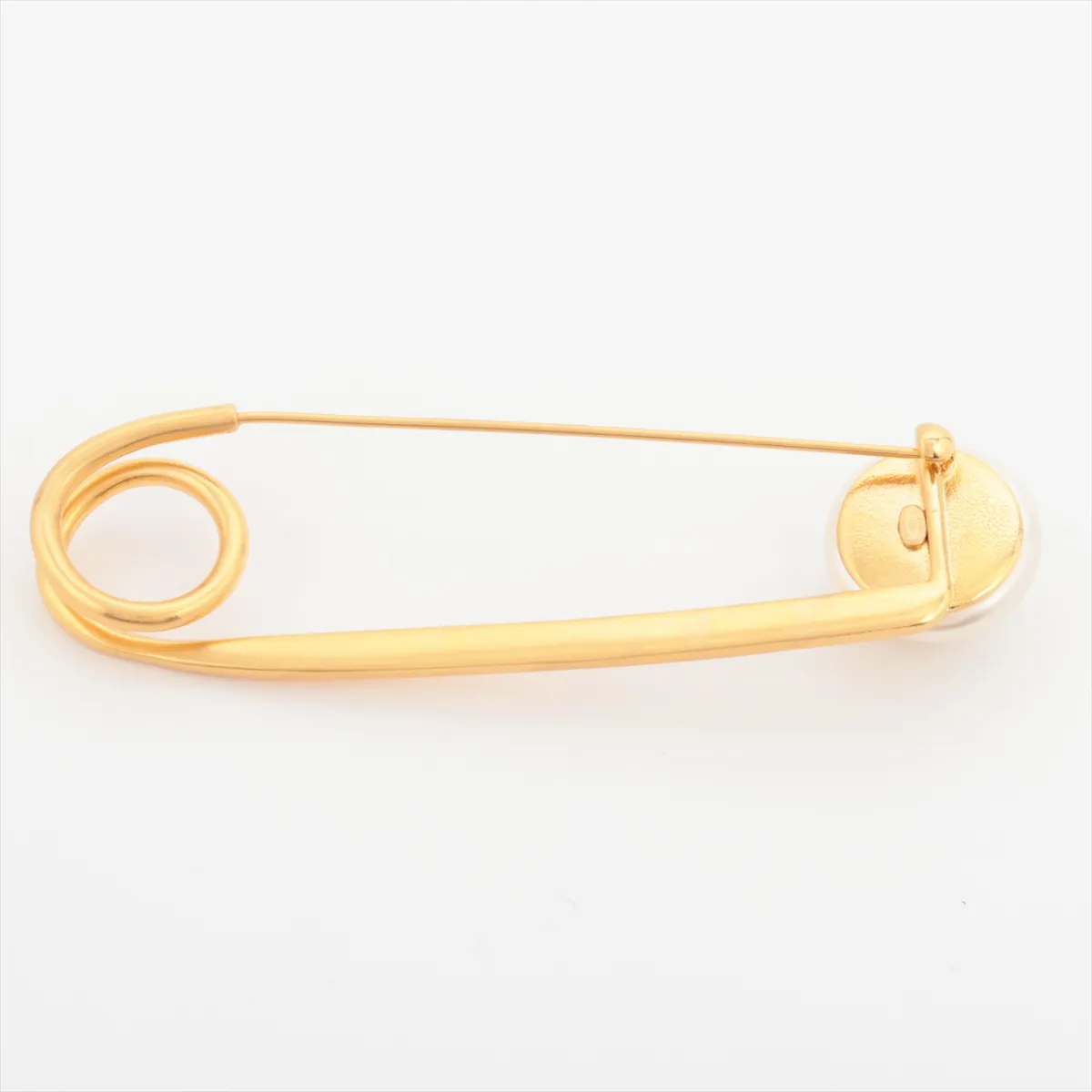 Cocomark 97P Brooch GP x Fake Pearl Gold — view 2