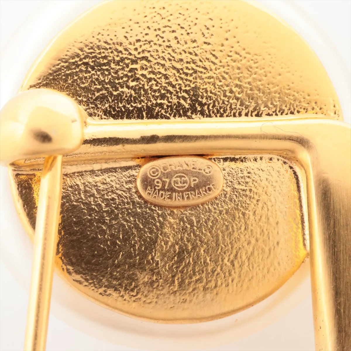 Cocomark 97P Brooch GP x Fake Pearl Gold — view 4