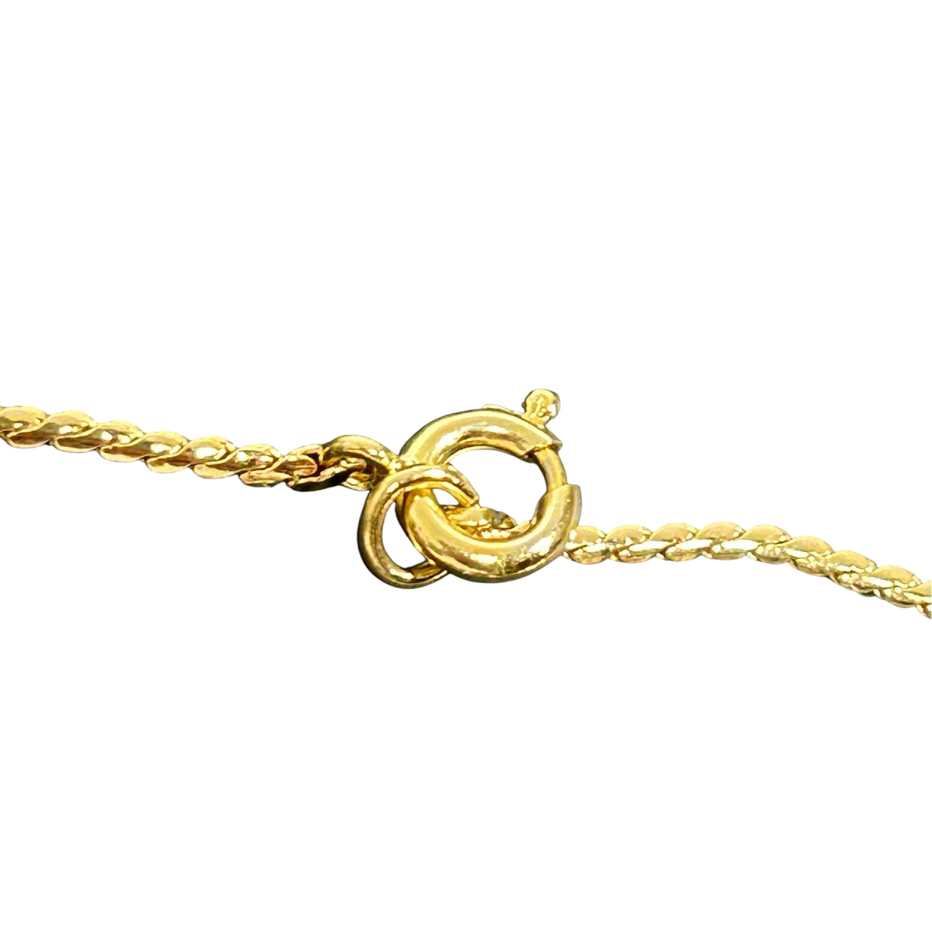 bracelet with CD logo and rhinestones, 17cm in length, gold-toned bangle. — view 6