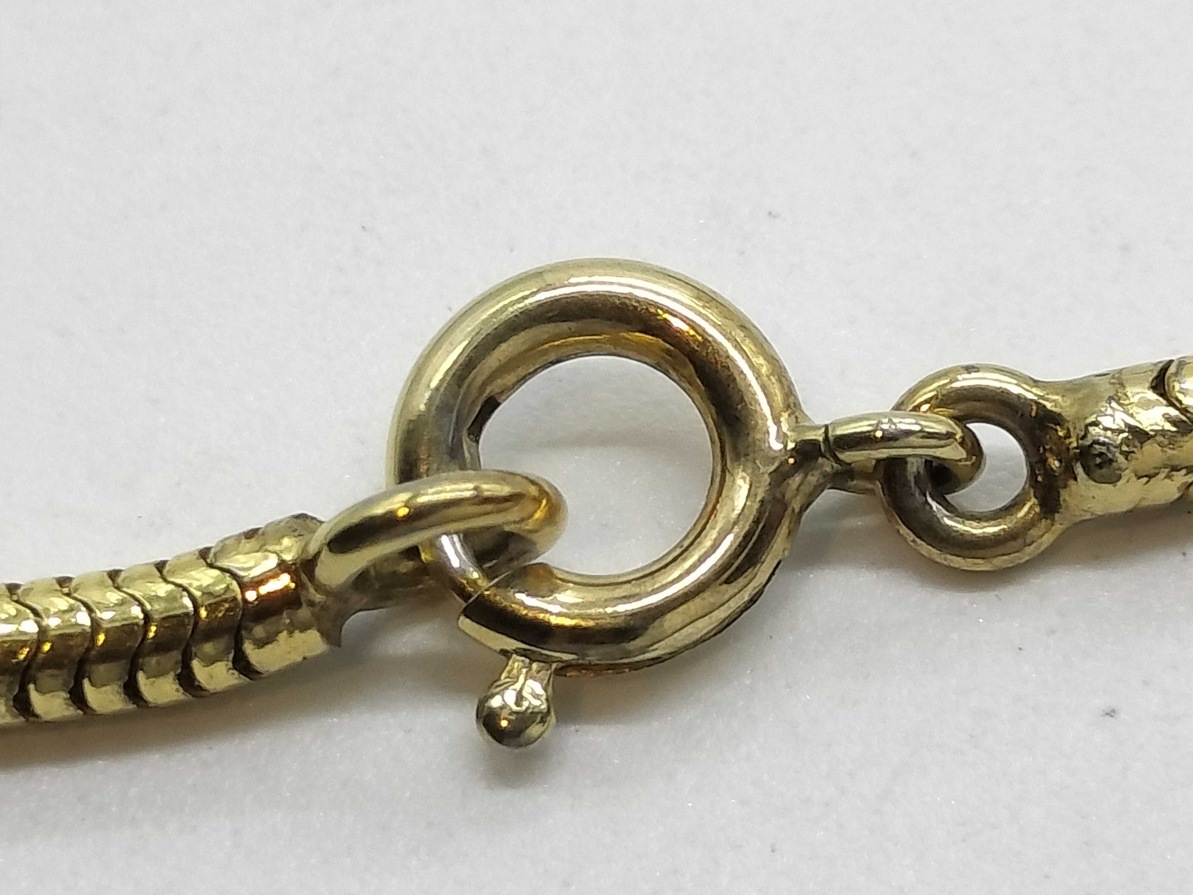 Gold Marble Necklace, 1972 Vintage Necklace — view 6