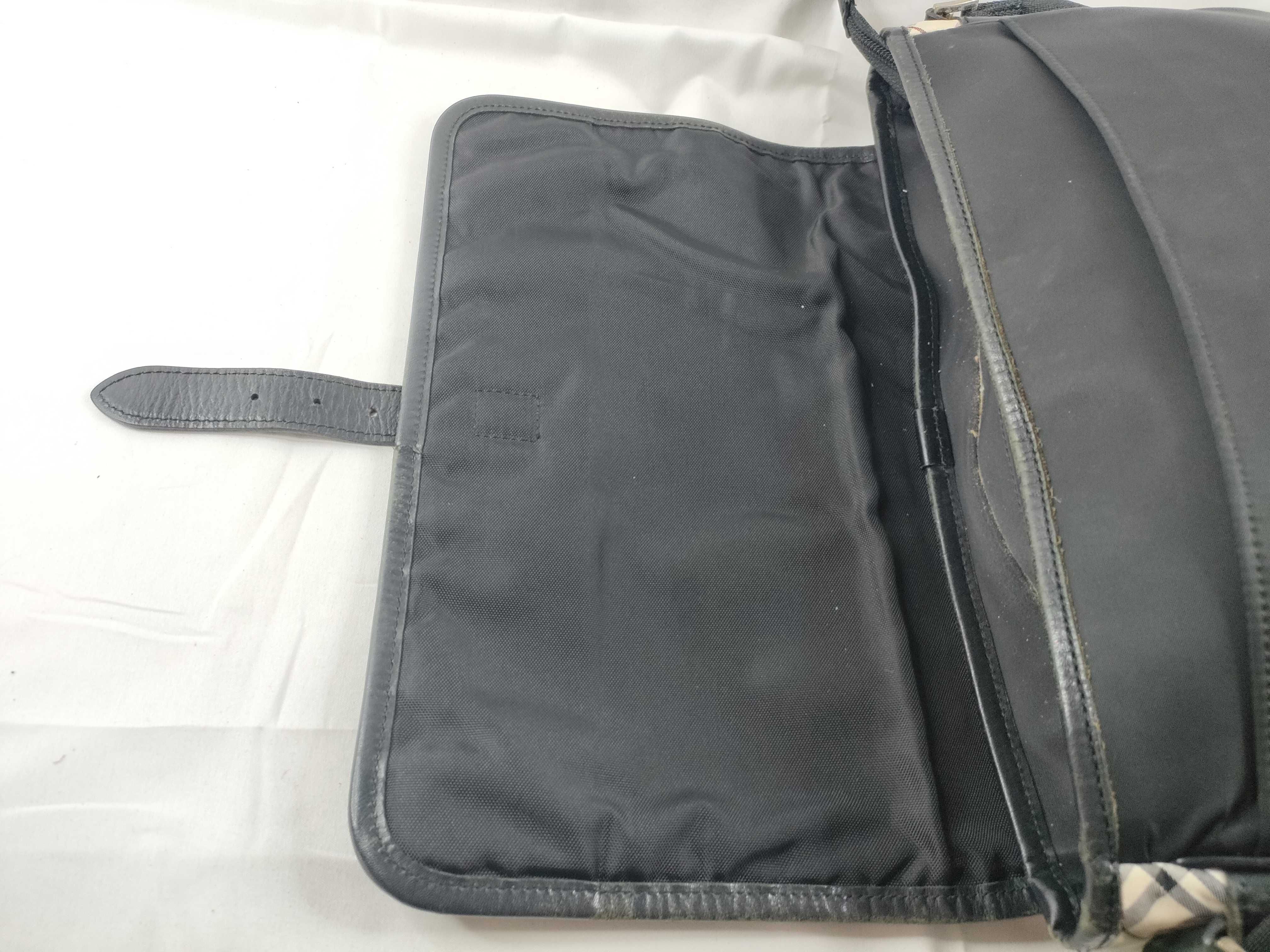 Nylon Messenger Bag, Nova Check Shoulder Bag — view 9