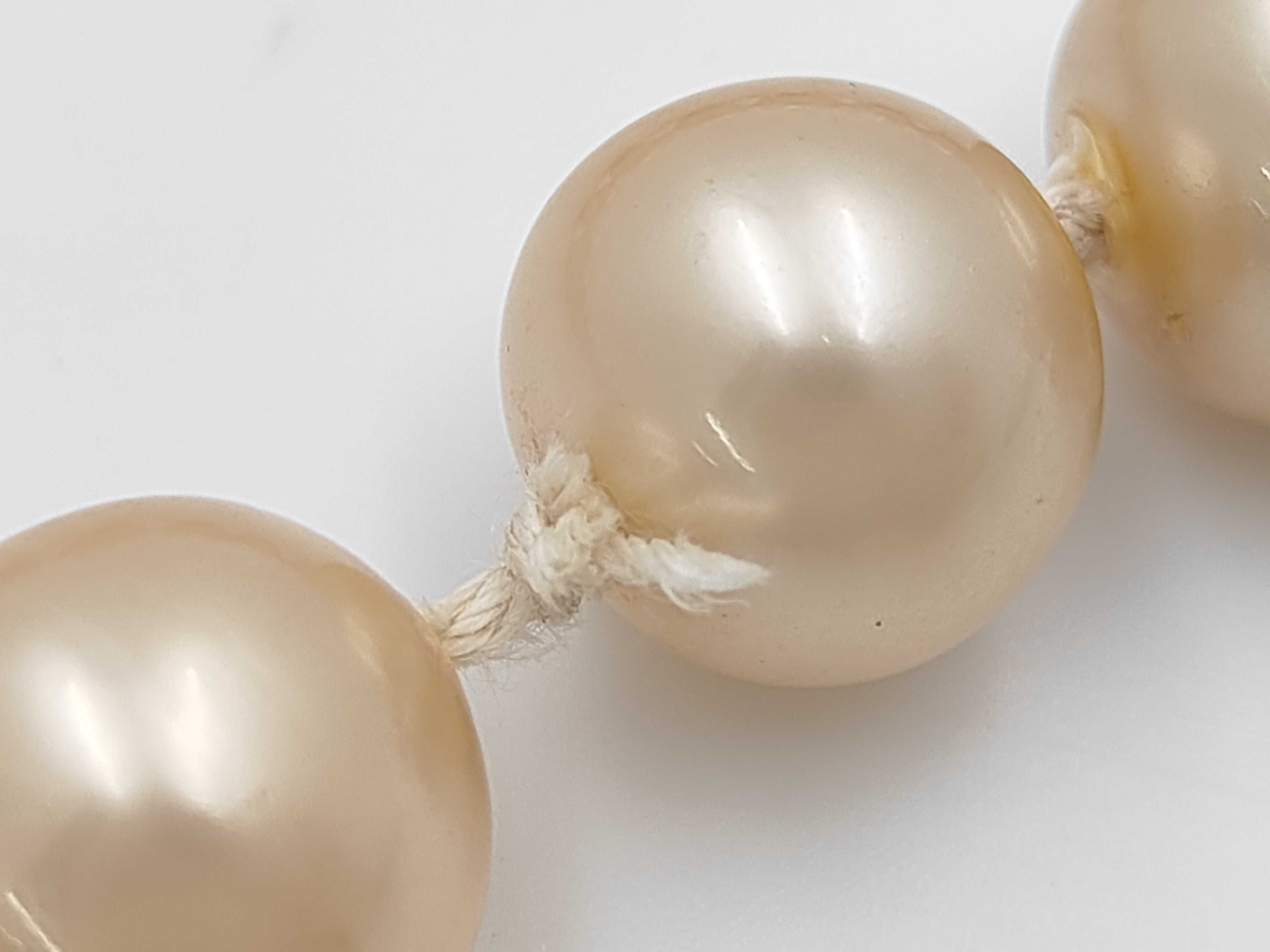 pearl choker necklace with engraving. — view 6